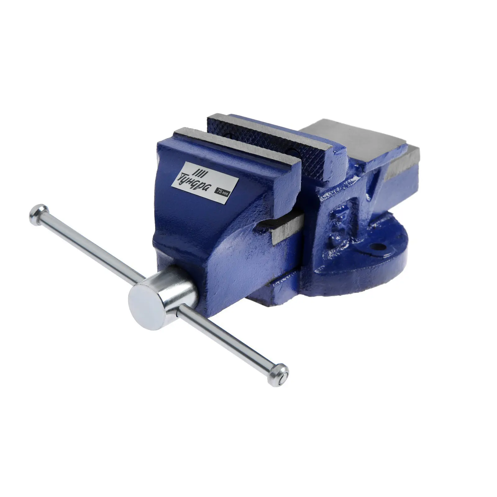 Изображение товара Слесарные тиски Тундра 75x75 мм с наковальней и быстрозажимным механизмом