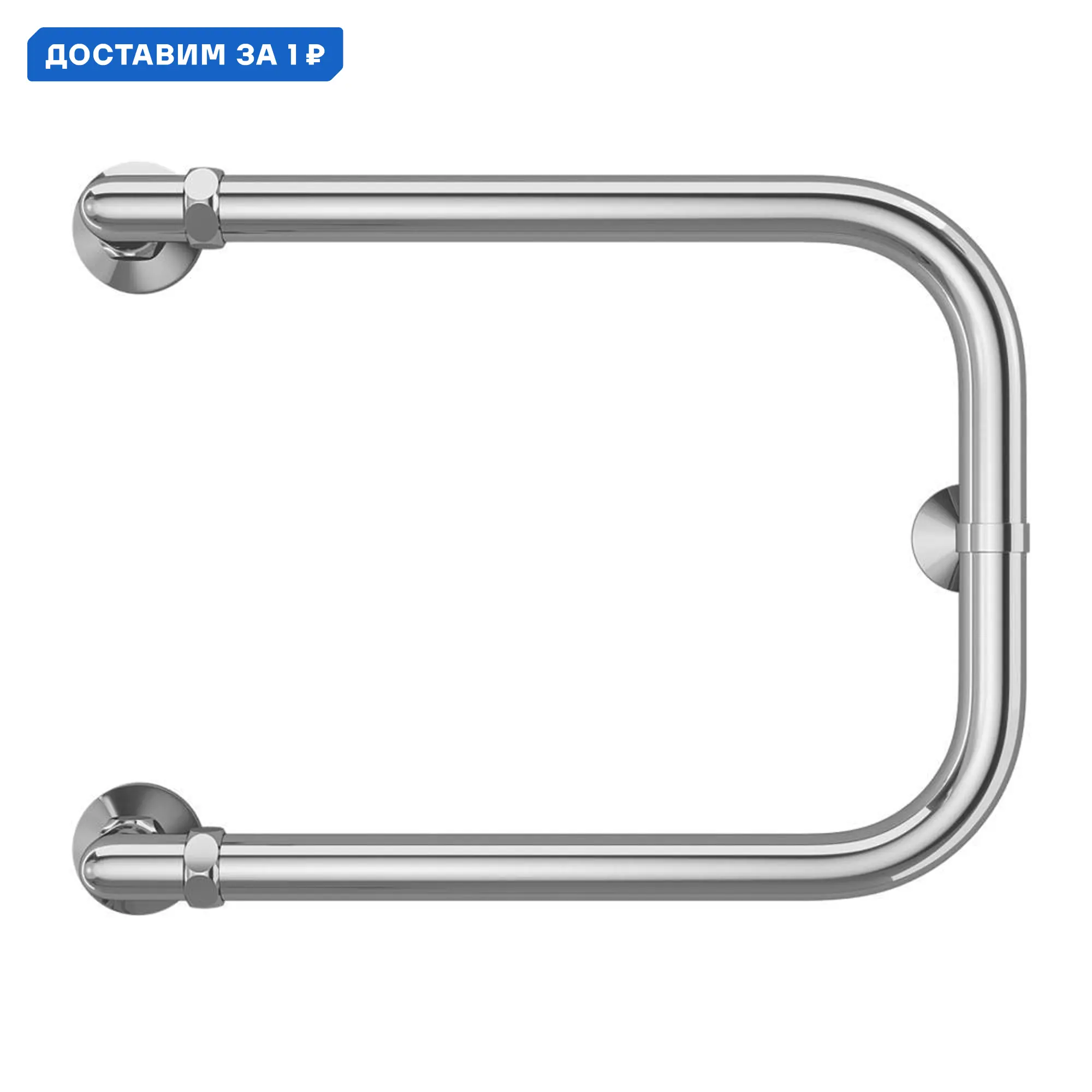 Изображение товара Водяной полотенцесушитель Terminus P-образный 352x400 мм хром Россия