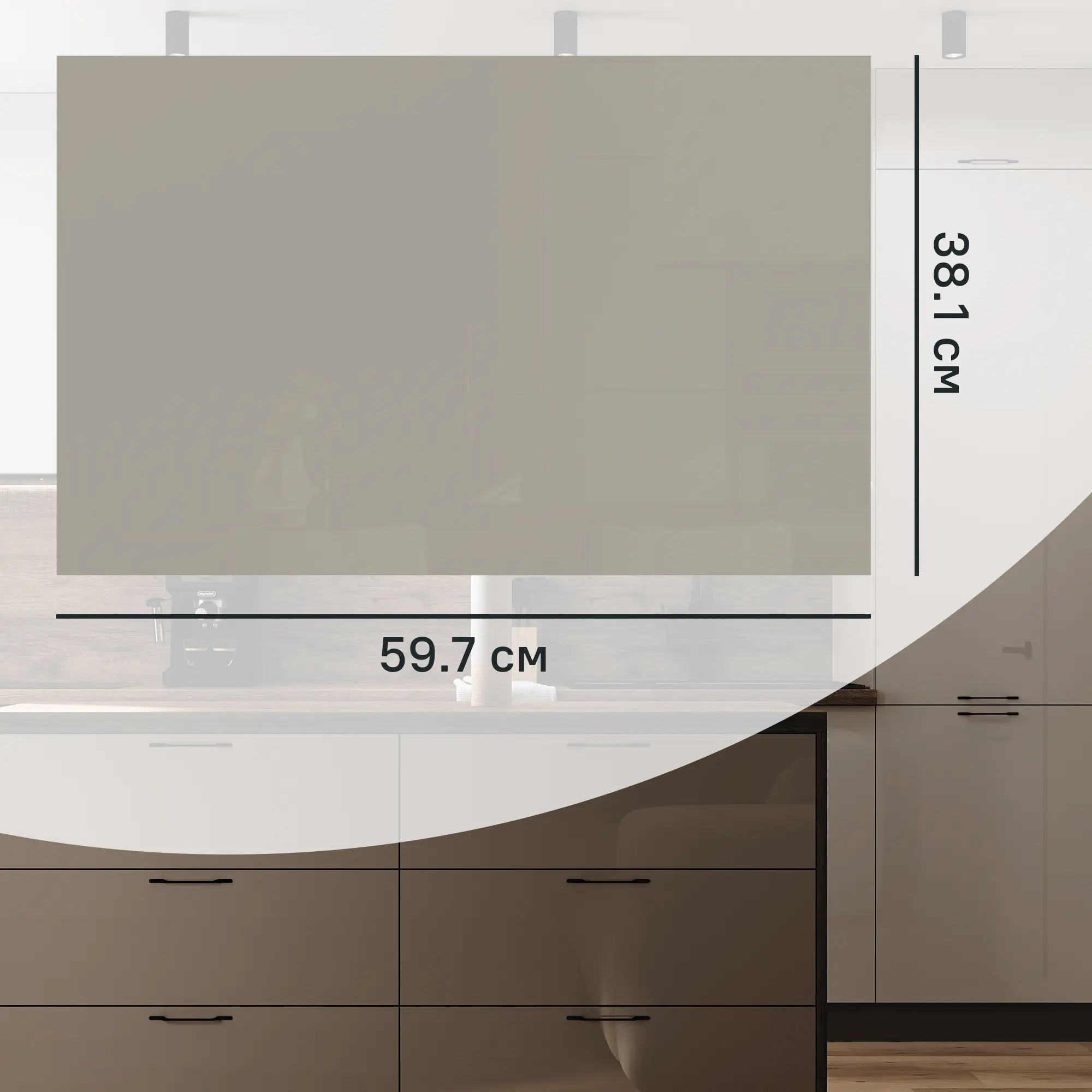 Изображение товара Фасад кухонного шкафа Аша 60x38 см KONSENSA ЛДСП цвет бежевый