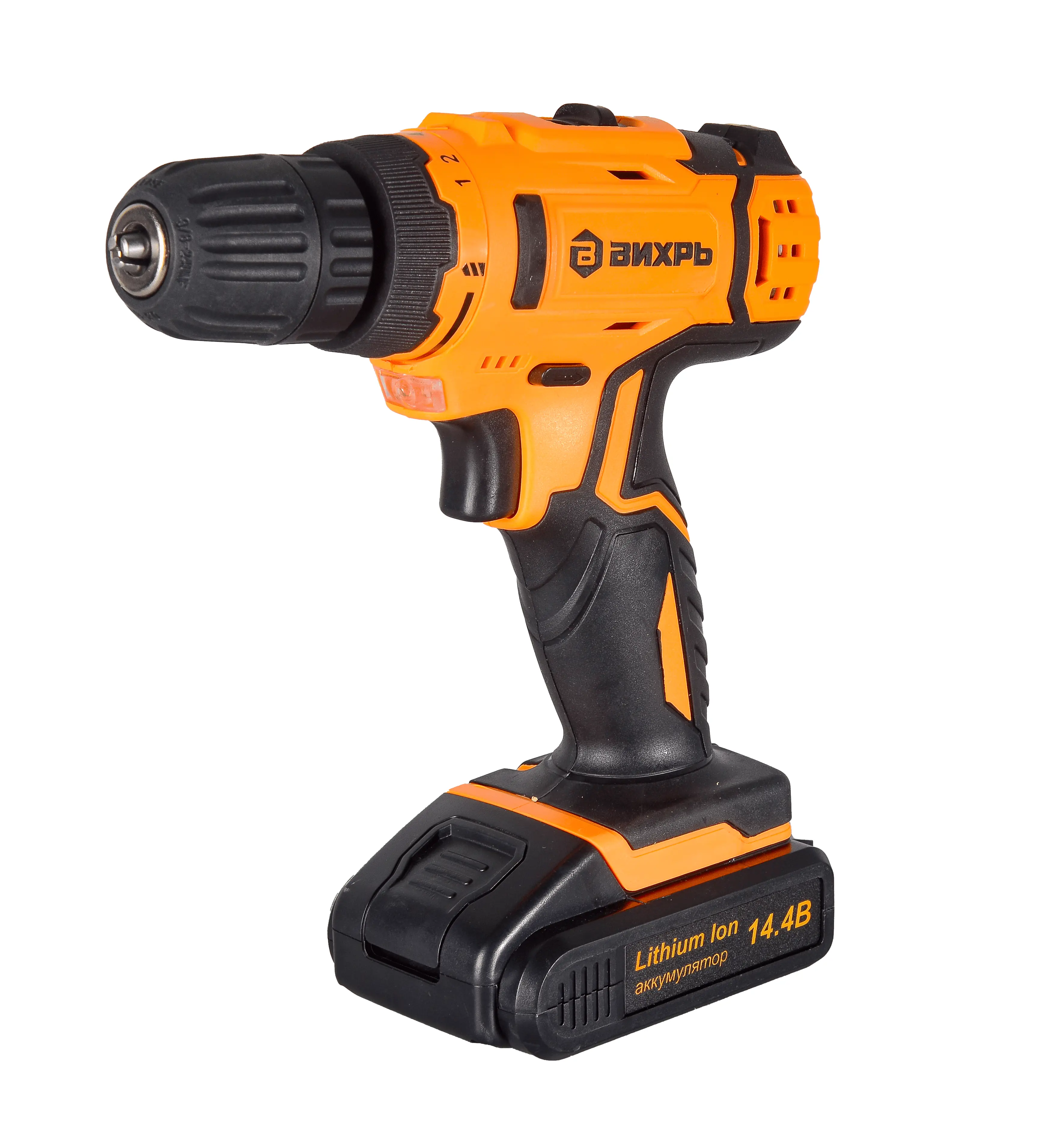 Изображение товара Дрель-шуруповерт аккумуляторная Вихрь ДА-40/20, 14.4 В Li-ion 2x2 Ач