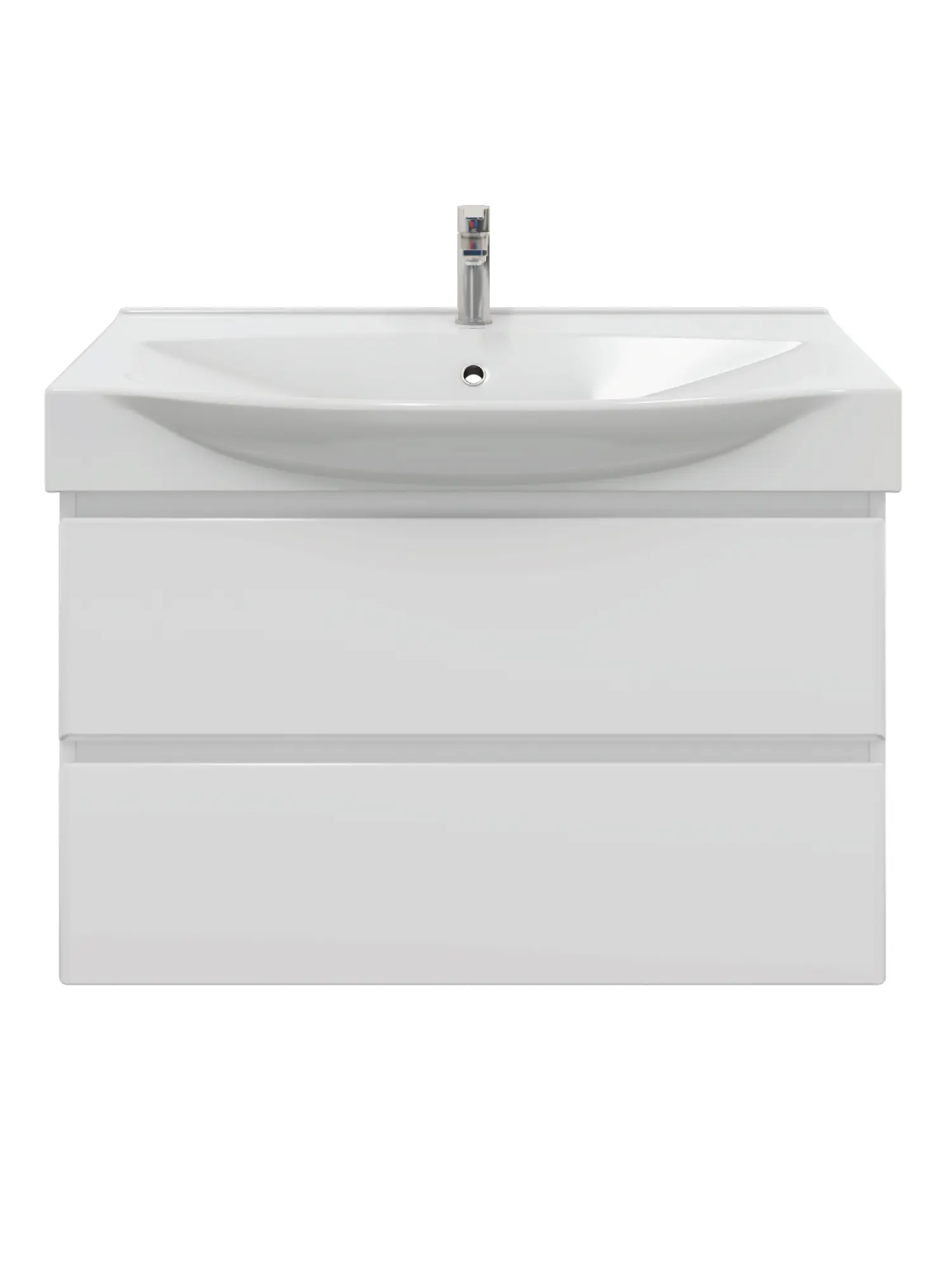 Изображение товара Тумба под раковину подвесная Ruvann Т.TVILS.Э-105П 99см цвет белый