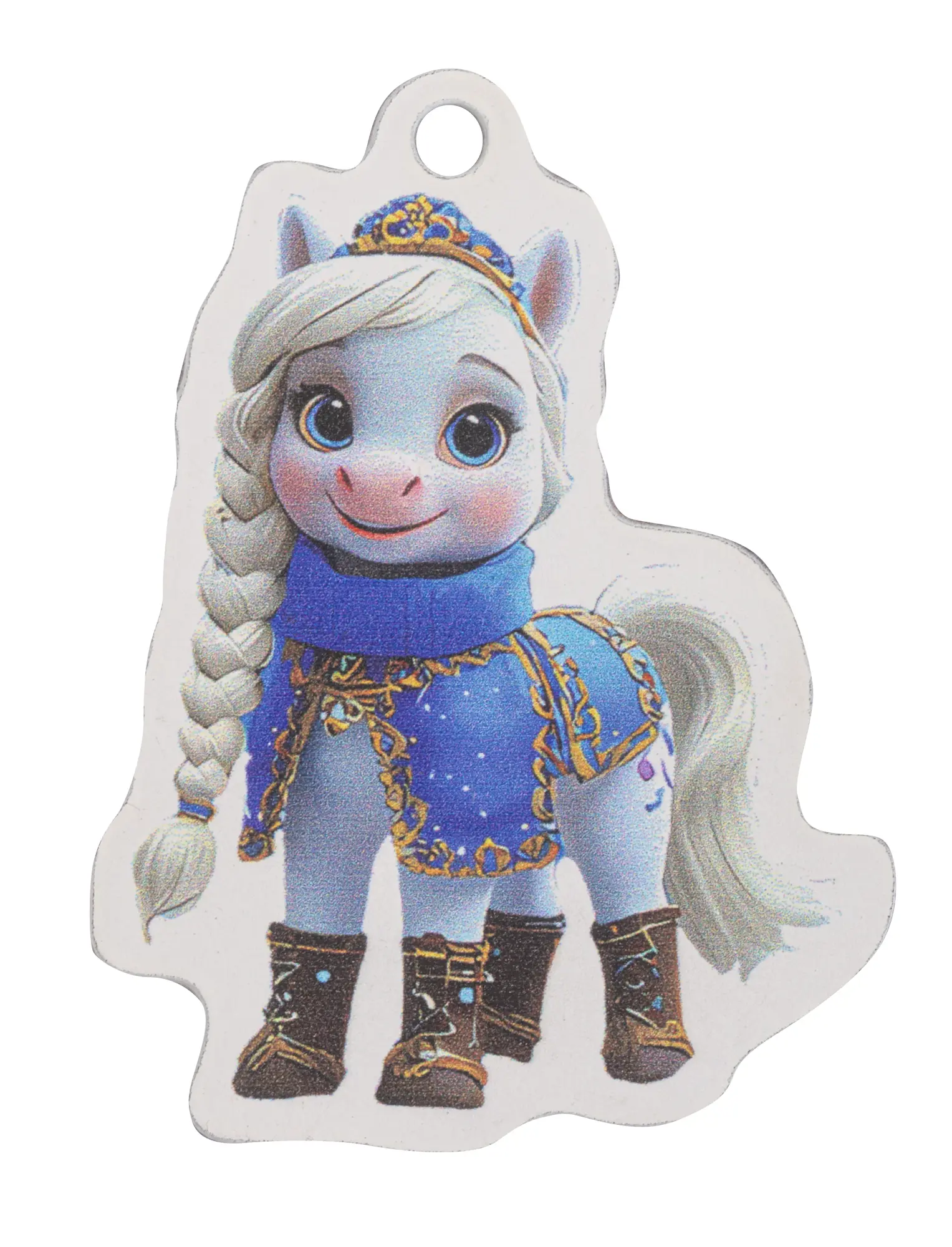 Изображение товара Елочная игрушка Домашняя кухня «Малышумба эльза», 7.7x5.2 см, дерево, цвет синий