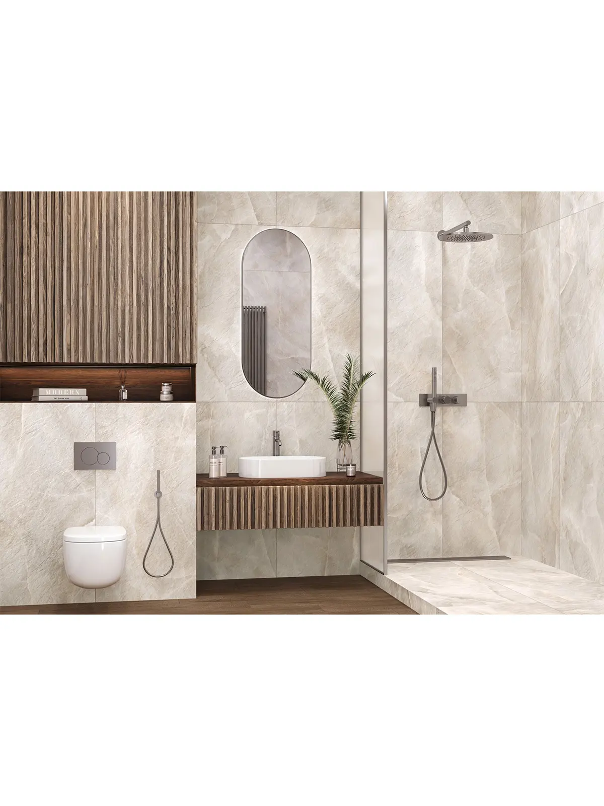 Изображение товара Керамогранит Delacora Salt D120245L 60x120см цвет бежевый