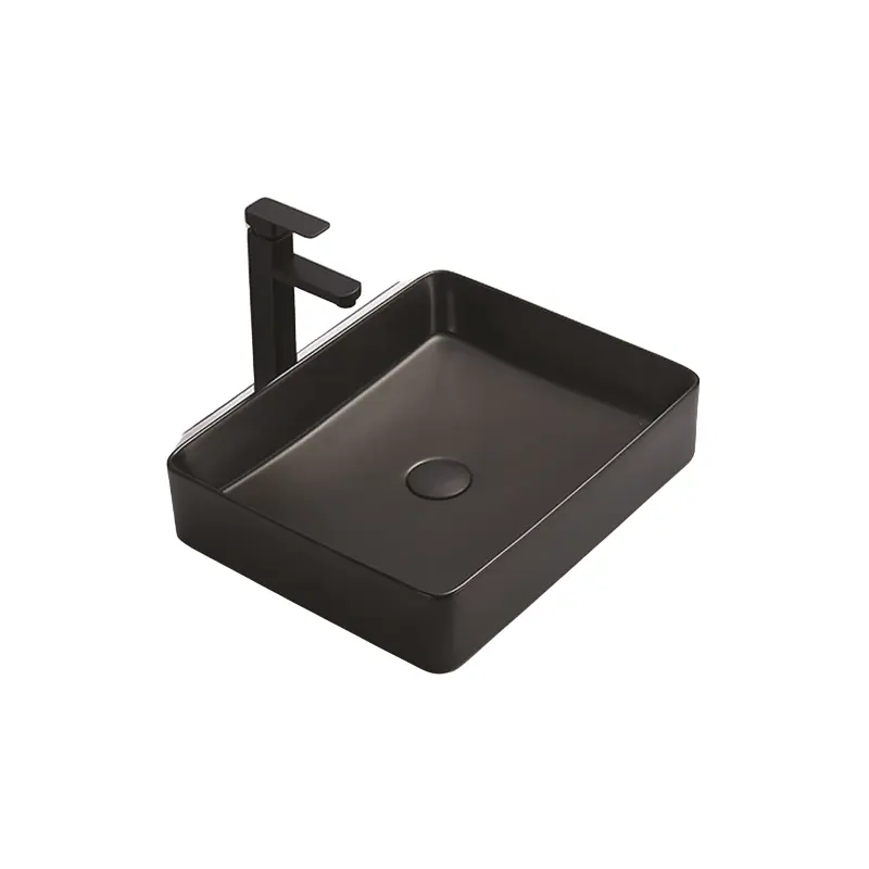 Изображение товара Раковина накладная Ceramalux 7050KMB 358480 50x40 см цвет черный
