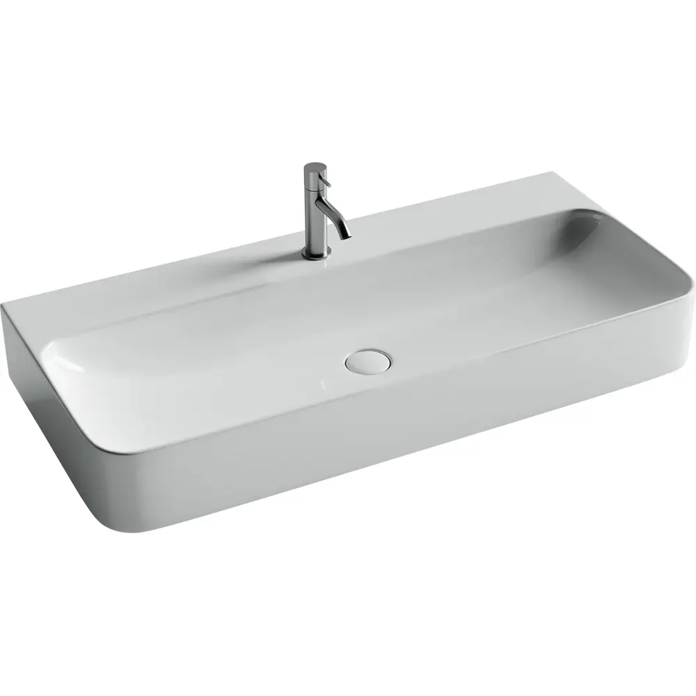 Изображение товара Раковина подвесная Ceramica nova Aura CN2007 102x47.60 см цвет белый