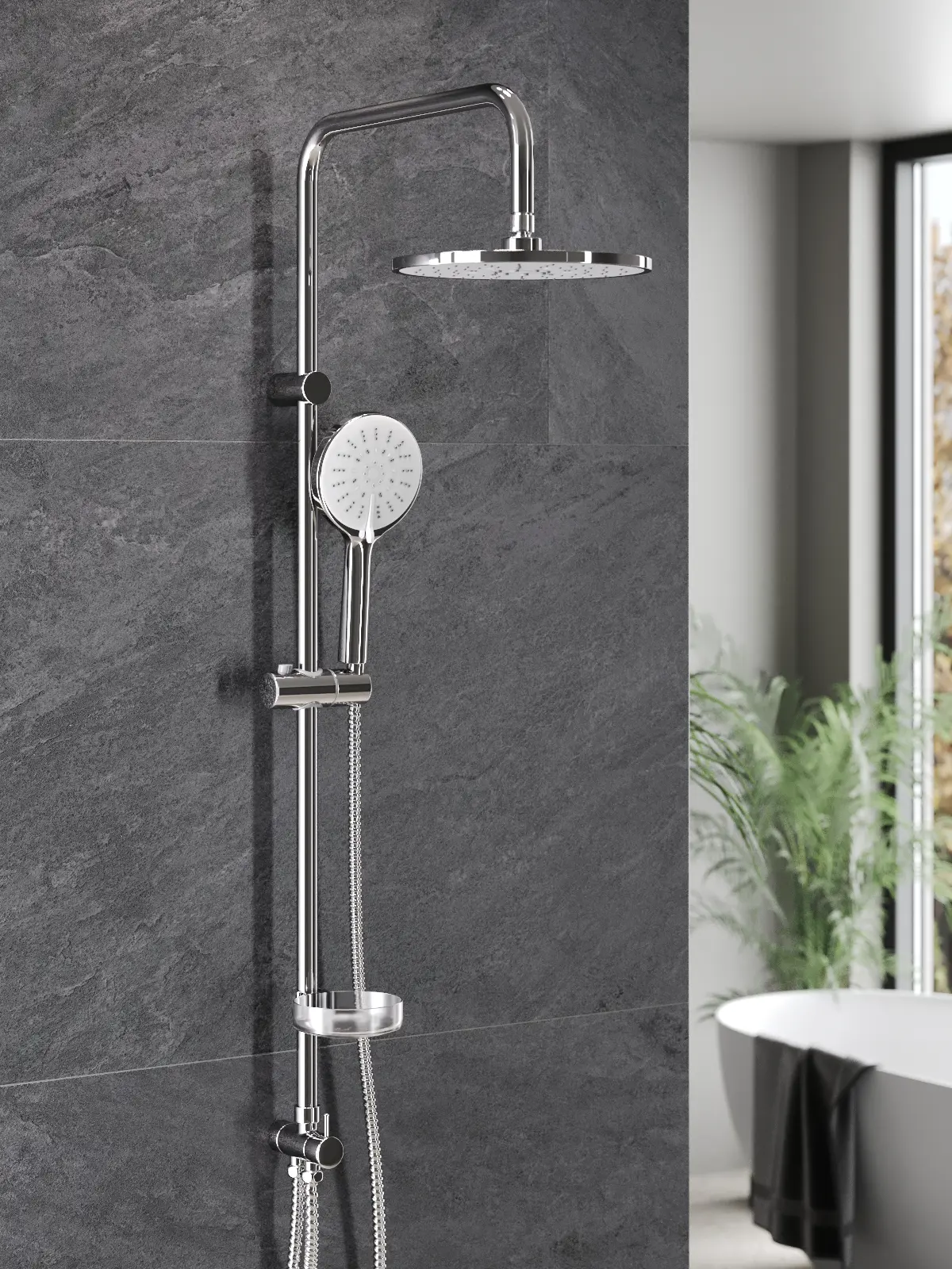 Изображение товара Душевая система TOPLINE by Agger TL0193500 цвет хром