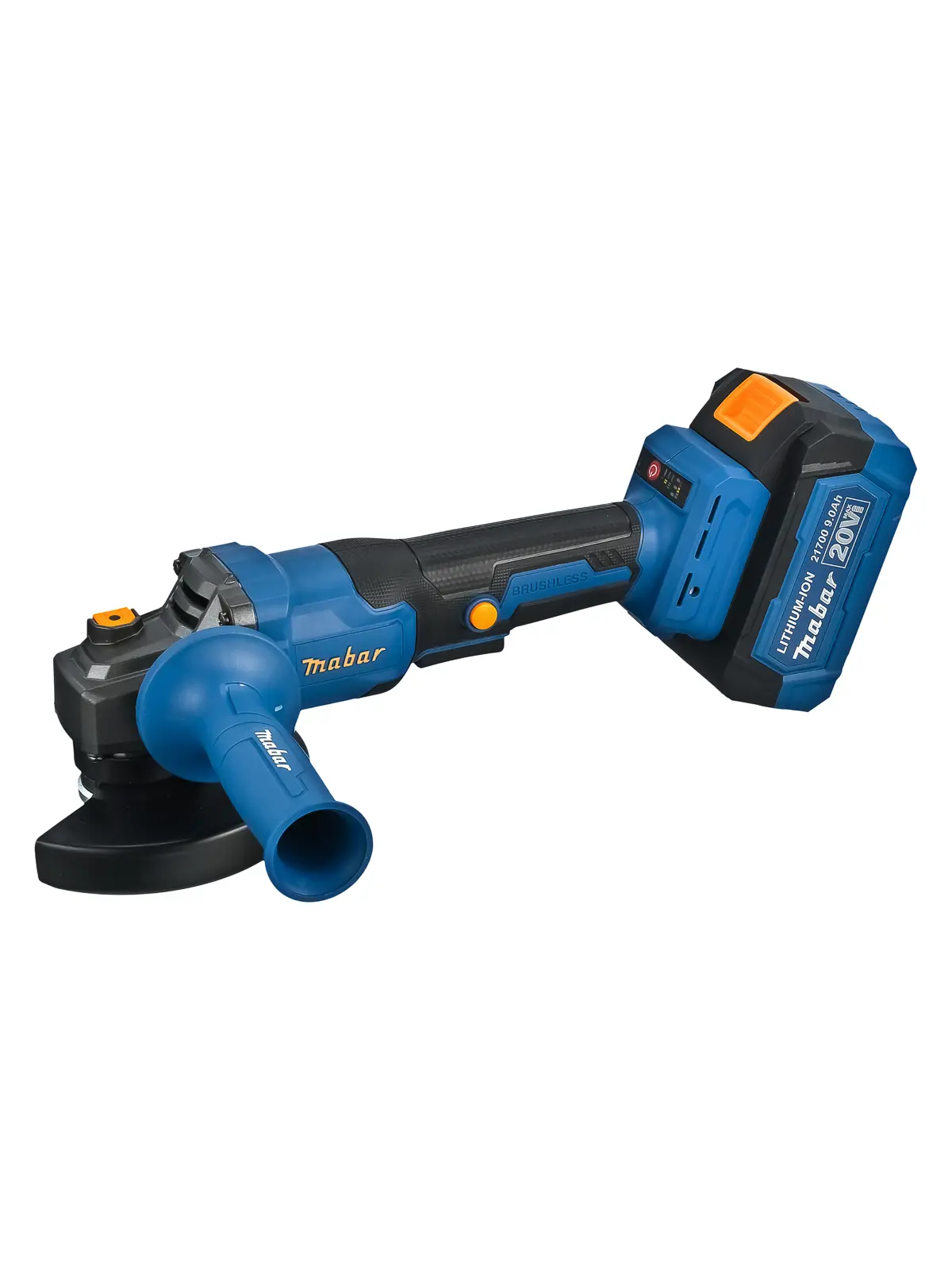 Изображение товара УШМ аккумуляторная бесщеточная Mabar 1252-МК-4.0АН, 20 В Li-Ion 2x4 Ач, 125 мм