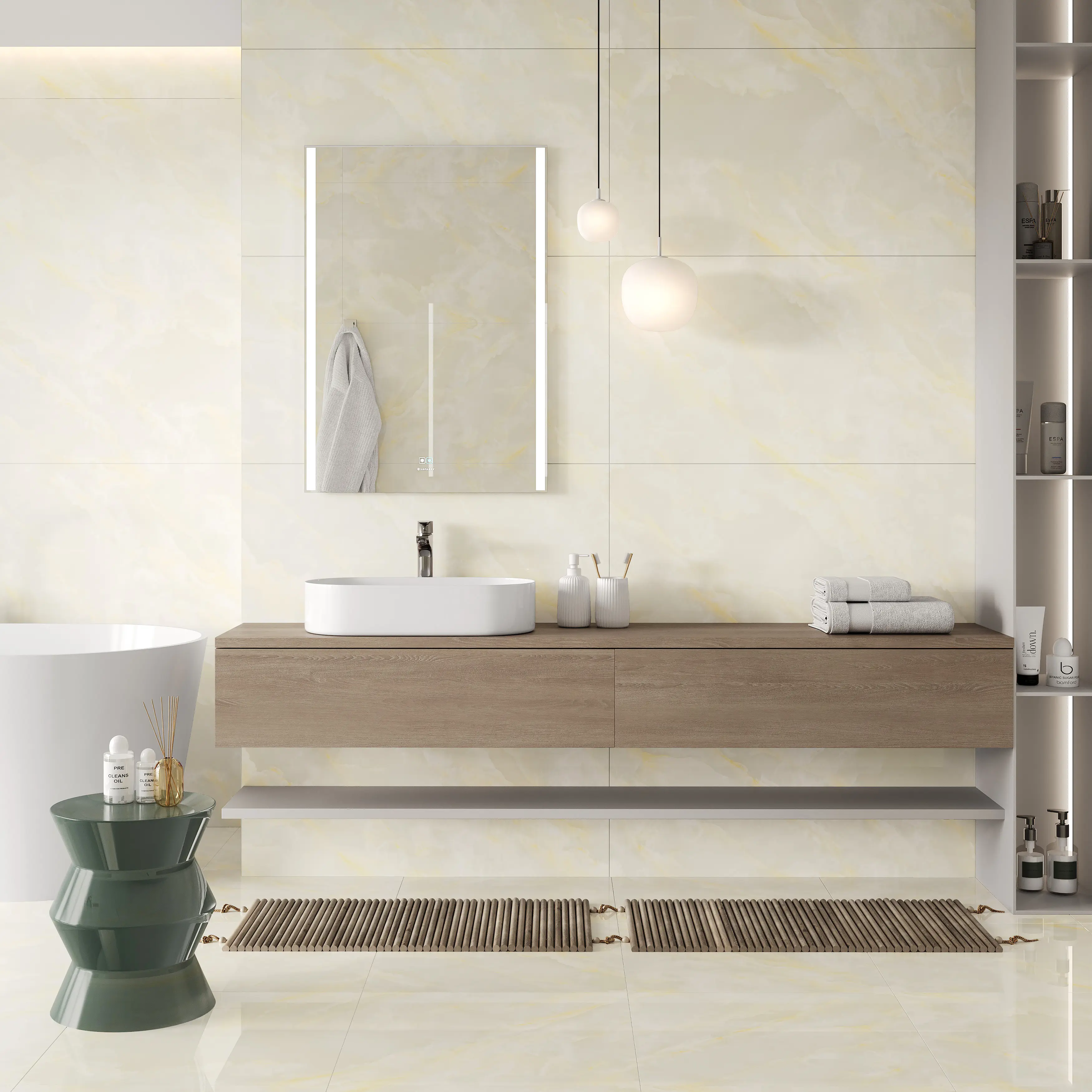 Изображение товара Керамогранит Ceradim Onyx 60x120 см бежевый полированный