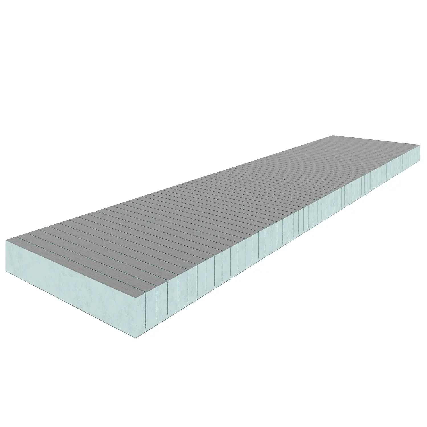 Изображение товара Экструдированный пенополистирол XPS 100мм Teplofom 2500x600мм 1.5м² двустороннее армирование с поперечным пропилом