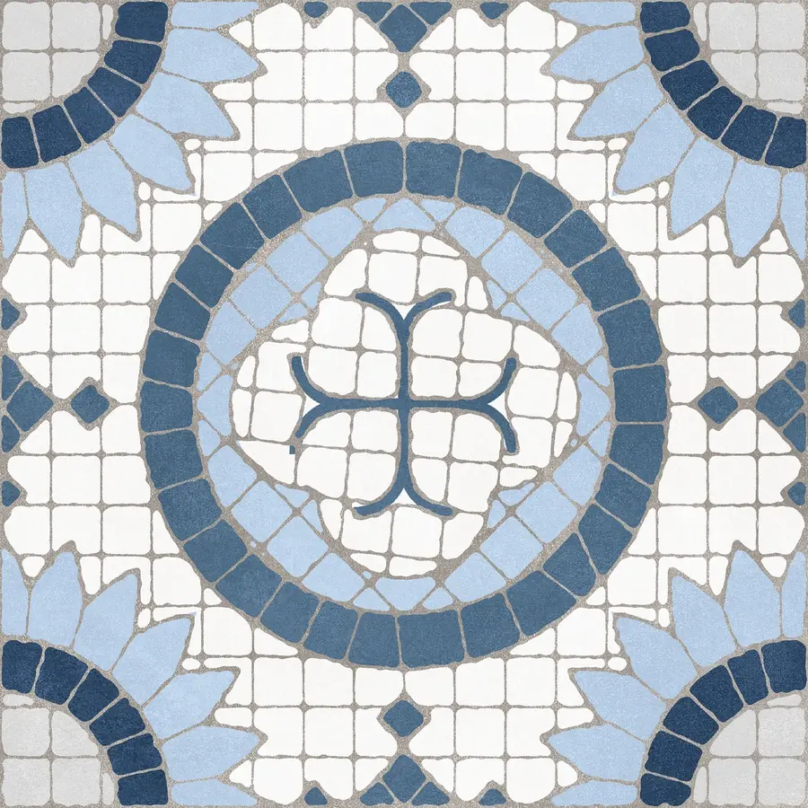 Изображение товара Керамогранит Motto Monotone N100115 20x20см цвет голубой