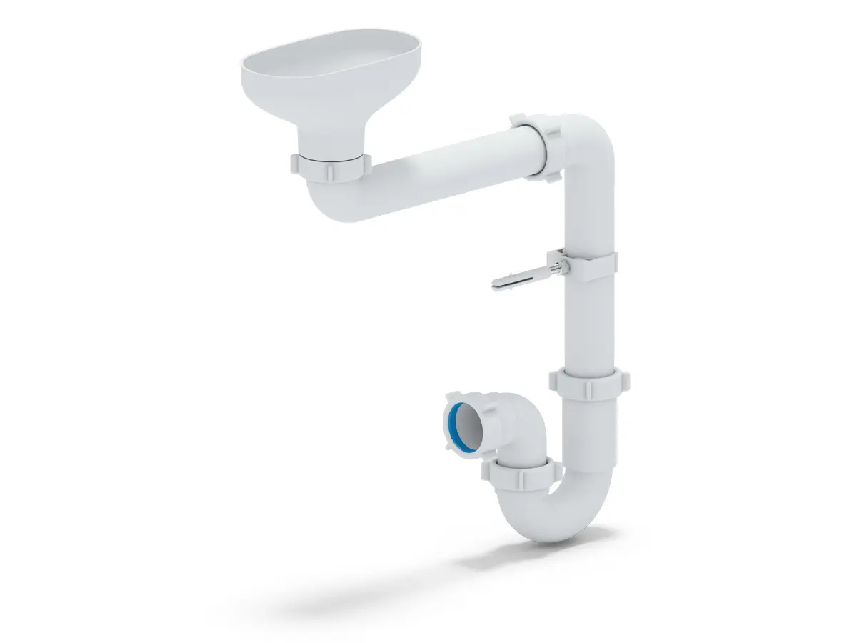 Изображение товара Сифон для мойки Ани пласт D50 мм белый DR5000