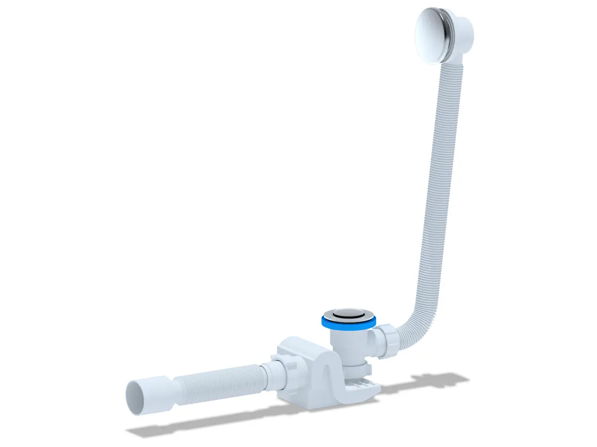 Изображение товара Сифон для душевого поддона Ани пласт D50 мм хром EC655