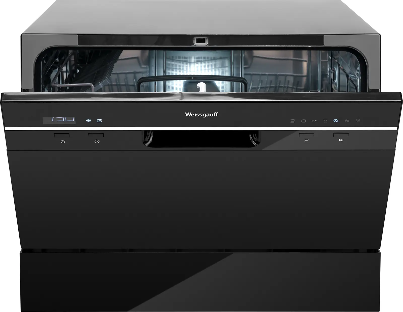 Изображение товара Посудомоечная машина Weissgauff TDW 4017 D с 7 программами и черным дизайном