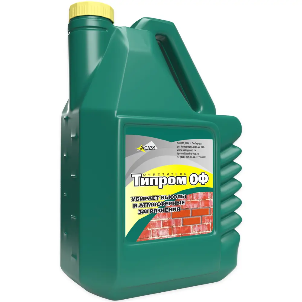 Изображение товара Очиститель Типром ОФ для удаления загрязнений и высолов с бетона/кирпича/камня/плитки 5л