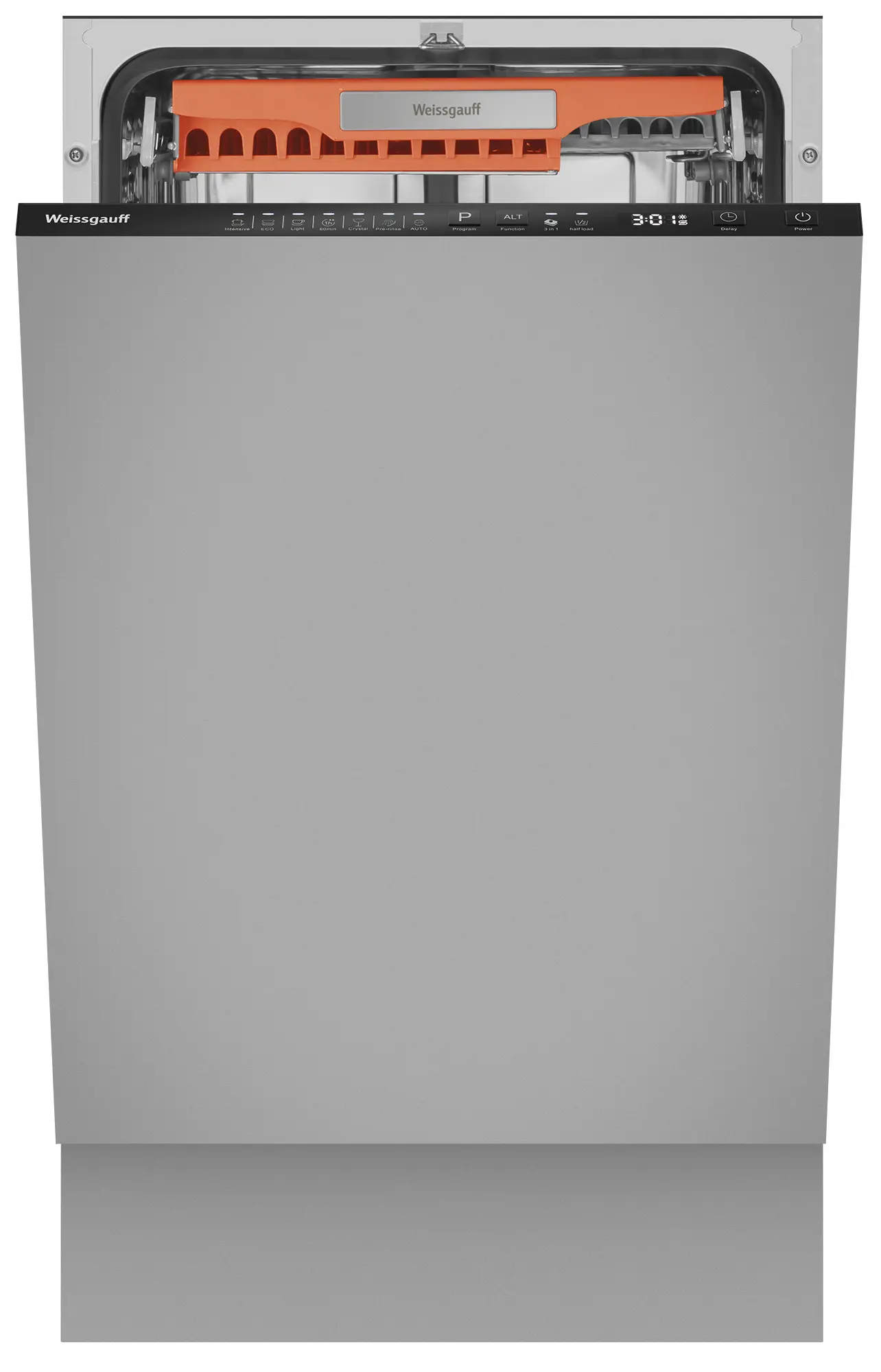 Изображение товара Встраиваемая посудомоечная машина Weissgauff bdw 4537 45 см 7 программ цвет серебристый