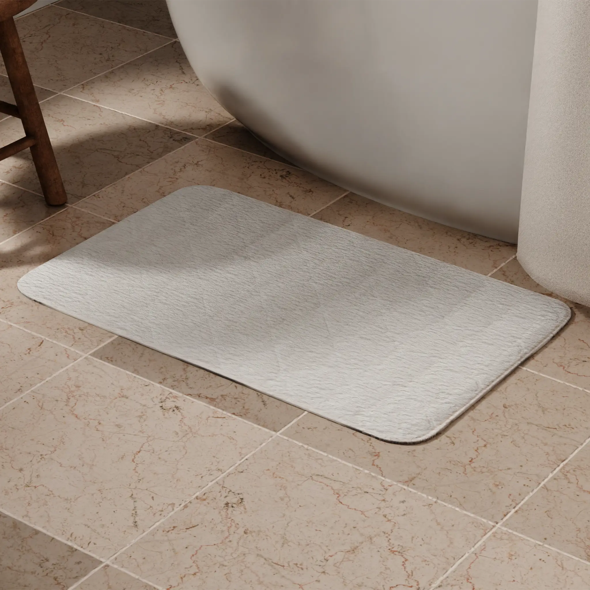 Изображение товара Коврик для ванной Vidage Ларго 50x80 см цвет белый