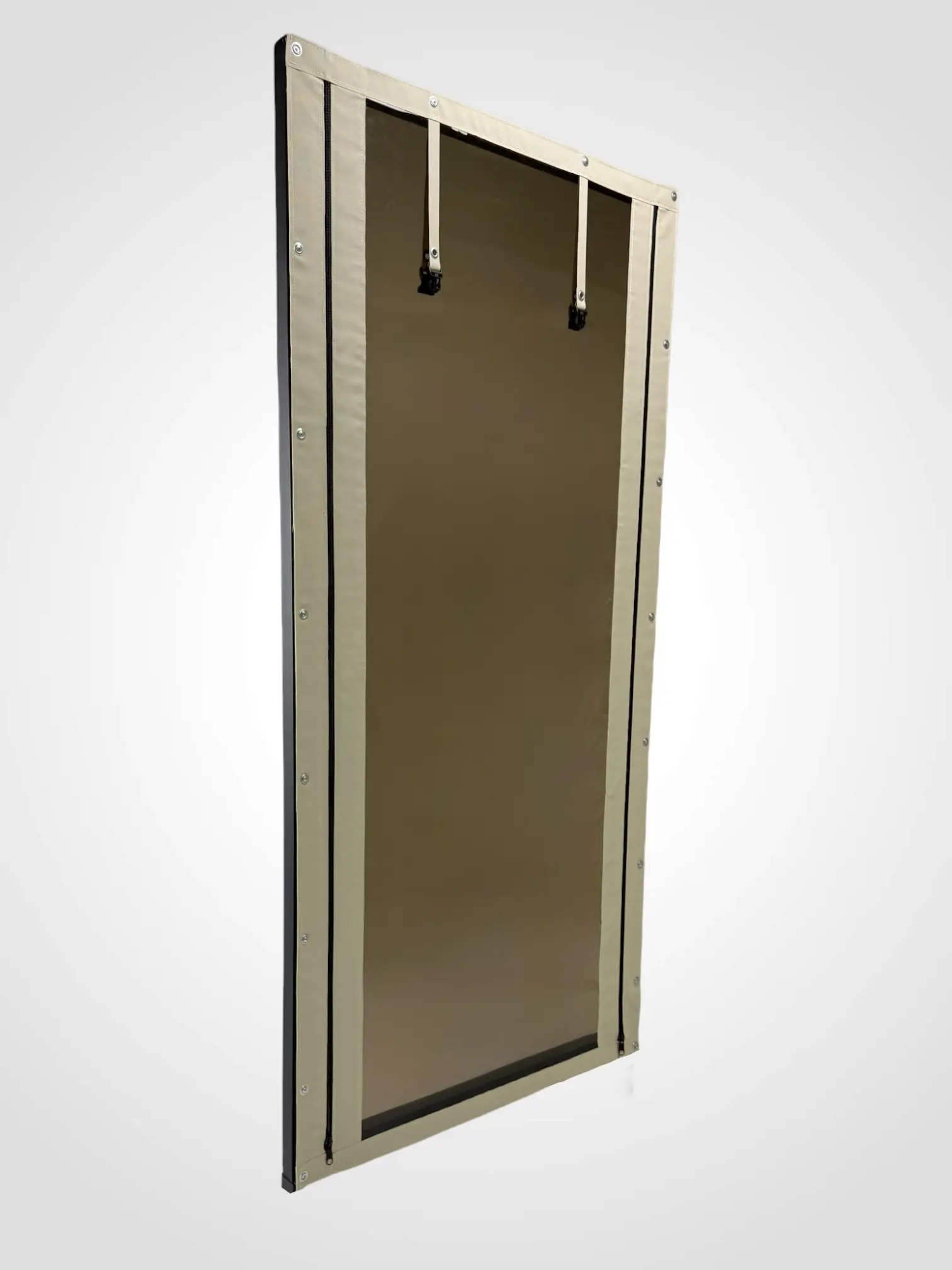 Изображение товара Мягкая дверь на молниях 140x180см тонированное полотно цвет бежевый