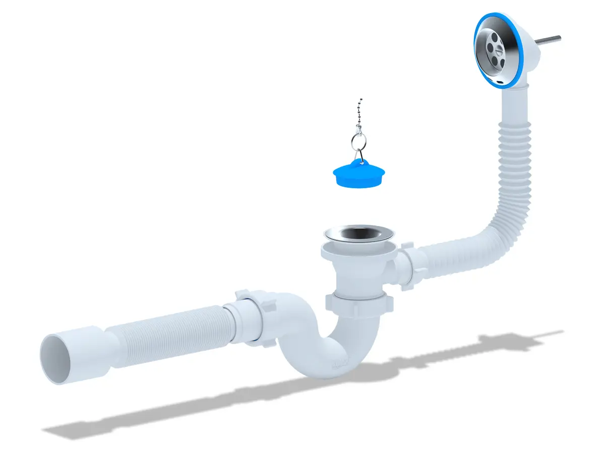 Изображение товара Сифон для ванны Ани пласт D50 мм E155