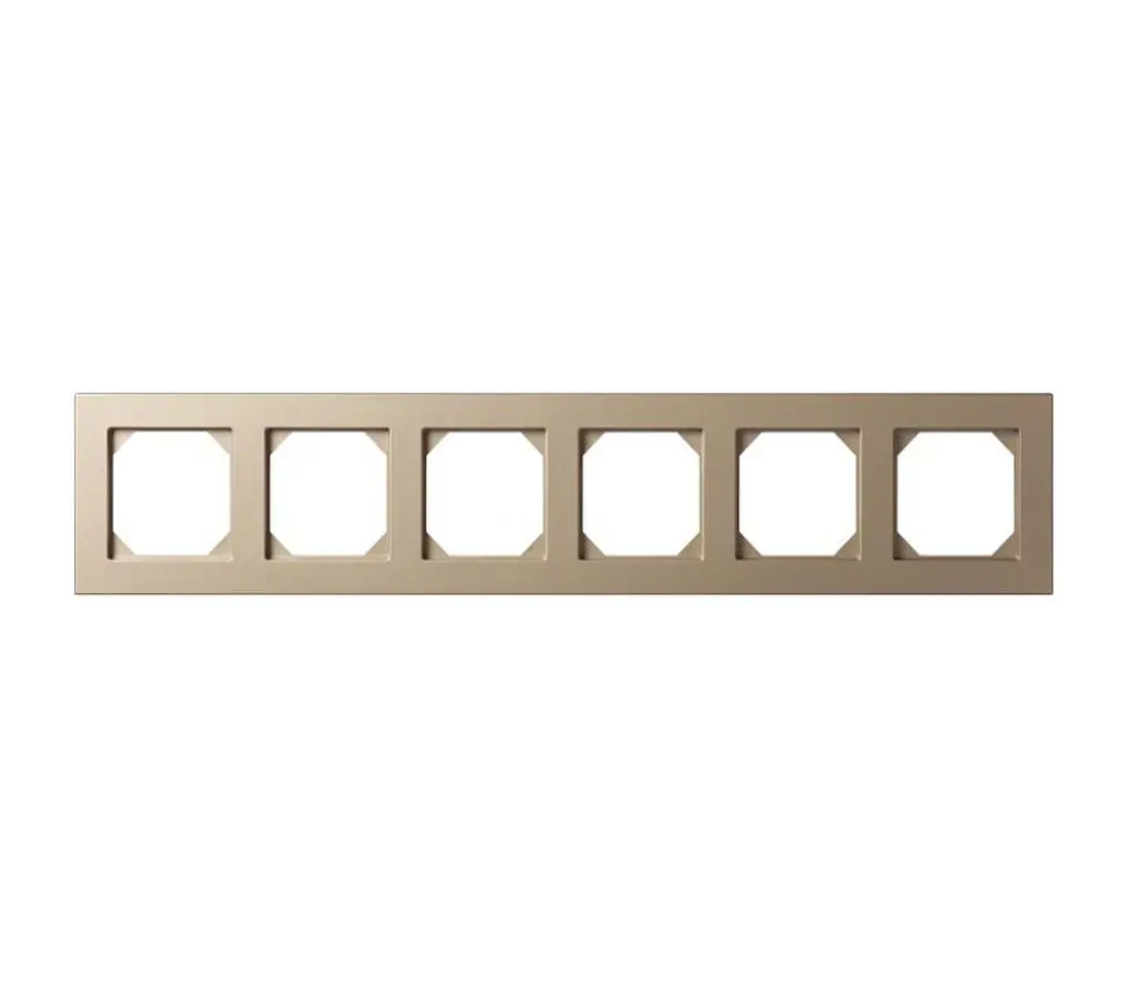 Изображение товара Рамка для розетки Liregus Epsilon 28-3231 6 постов цвет шампань