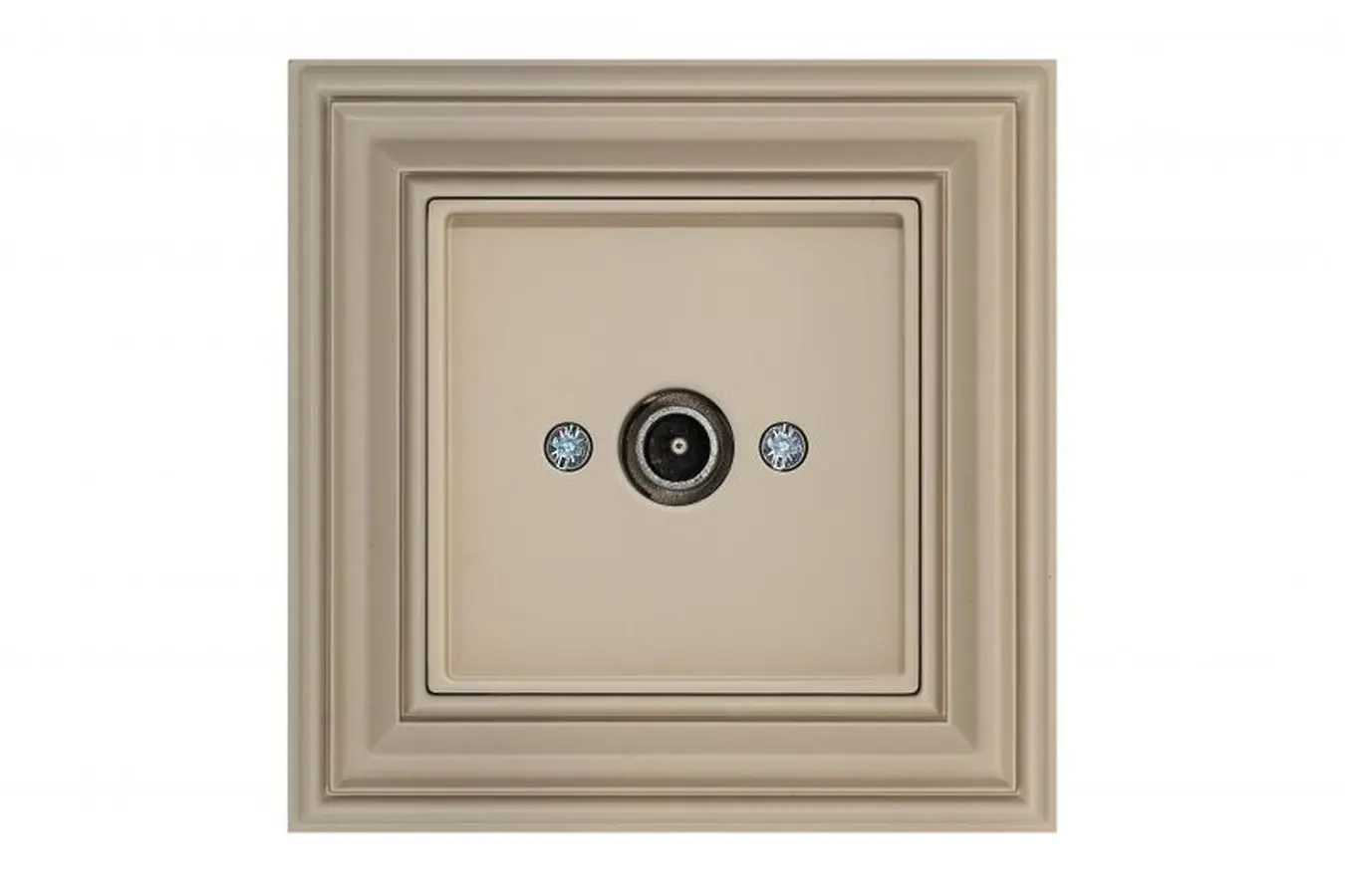 Изображение товара Розетка телевизионная встраиваемая Liregus Ретро 29-127 цвет кремовый