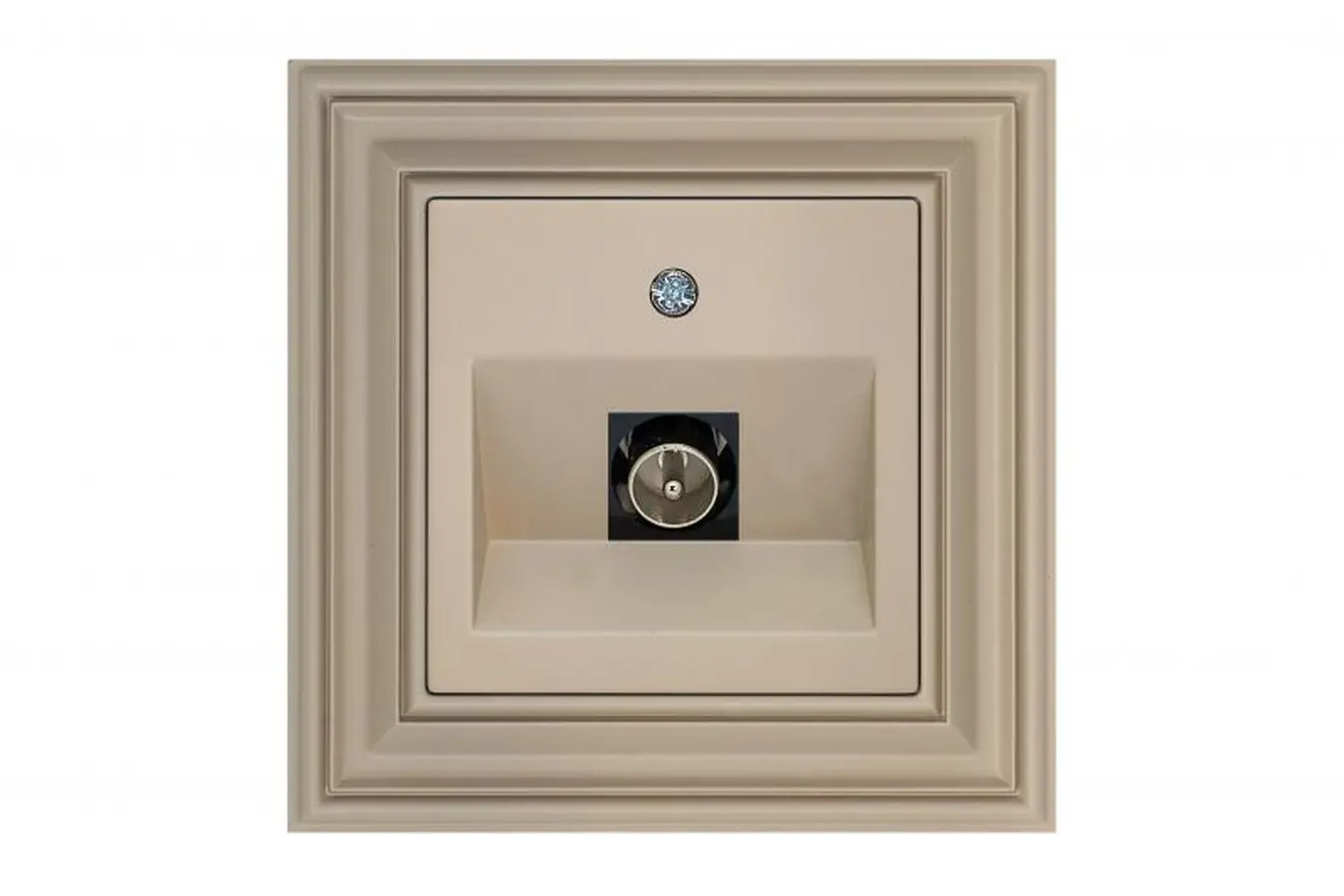 Изображение товара Розетка телевизионная встраиваемая Liregus Ретро 29-133 цвет кремовый