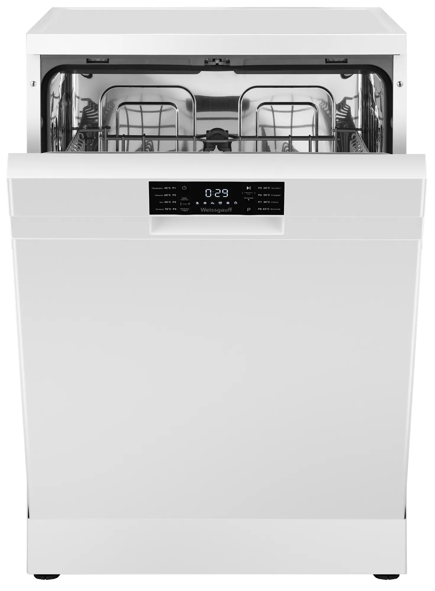 Изображение товара Отдельностоящая посудомоечная машина Weissgauff 436075 59.8 см 8 программ цвет черный