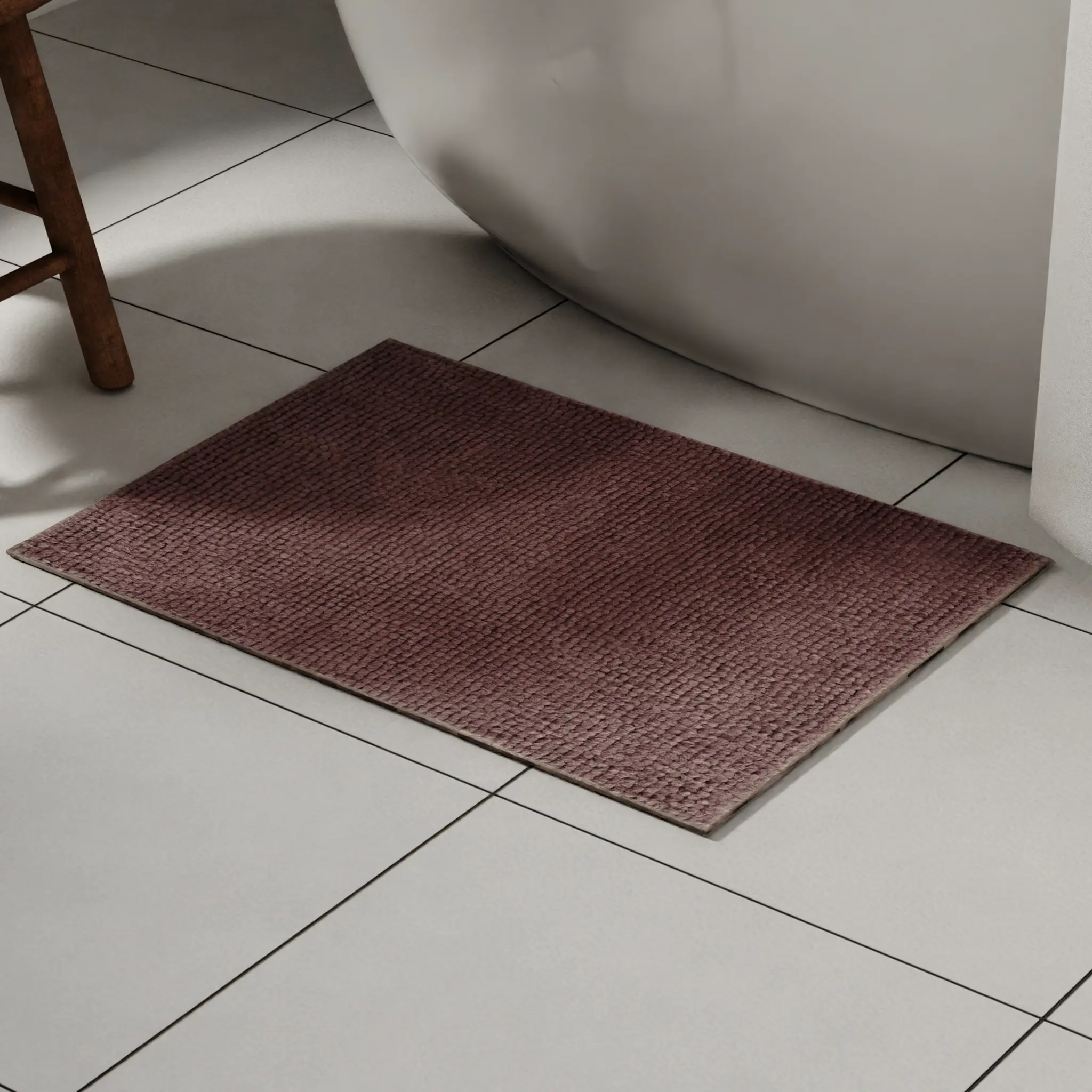 Изображение товара Коврик для ванной Vidage Аден 50x70 см розовый противоскользящий