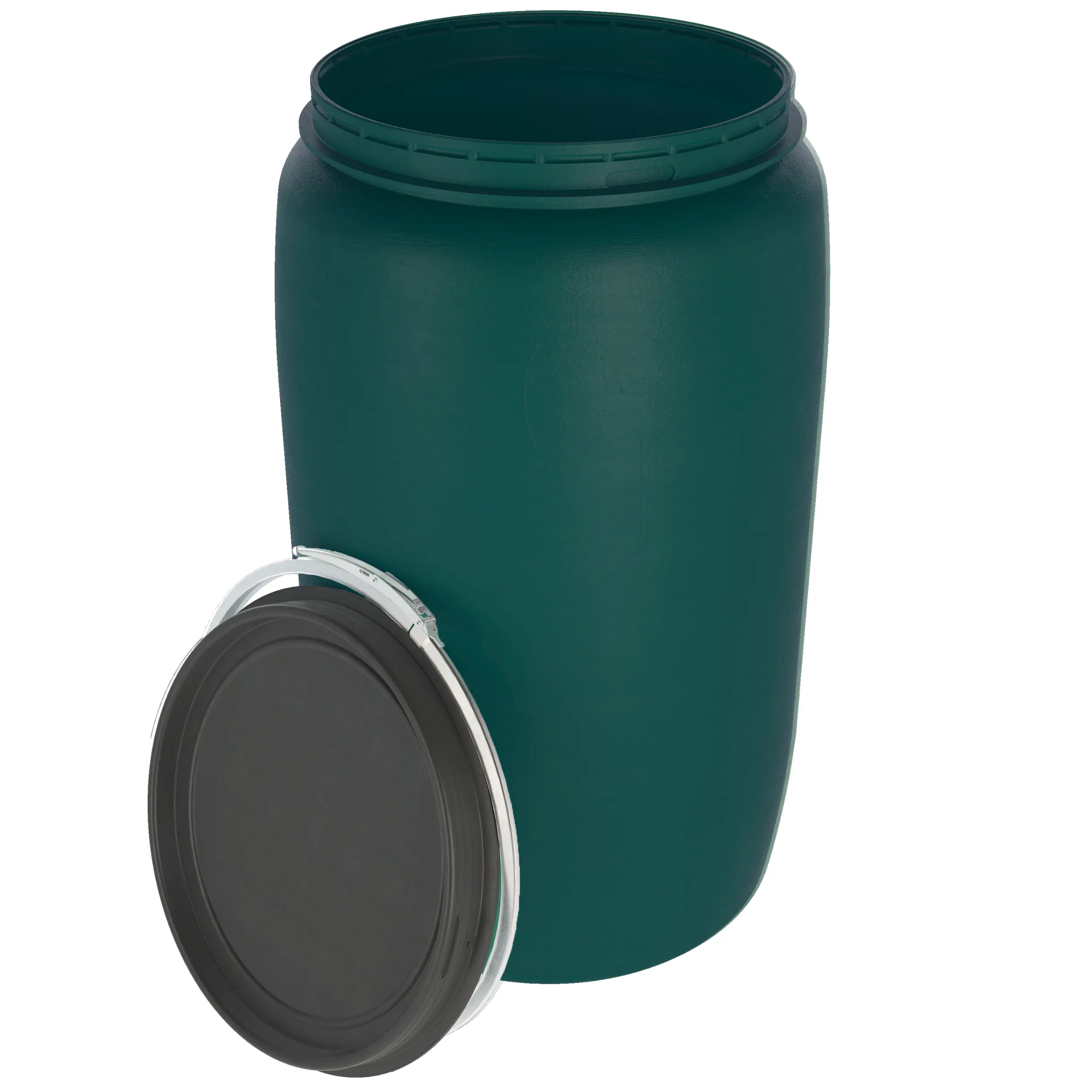 Изображение товара Бочка BEGINIA 227 л из пластика зеленого цвета