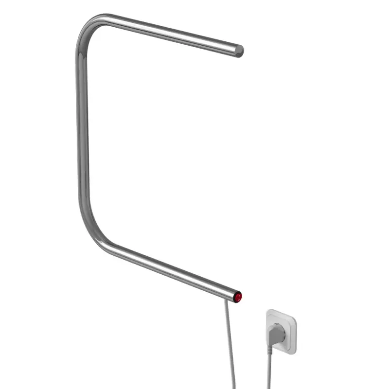 Изображение товара Полотенцесушитель электрический Mixline SIMPLE 500x525 мм 123 Вт P-образный цвет серый