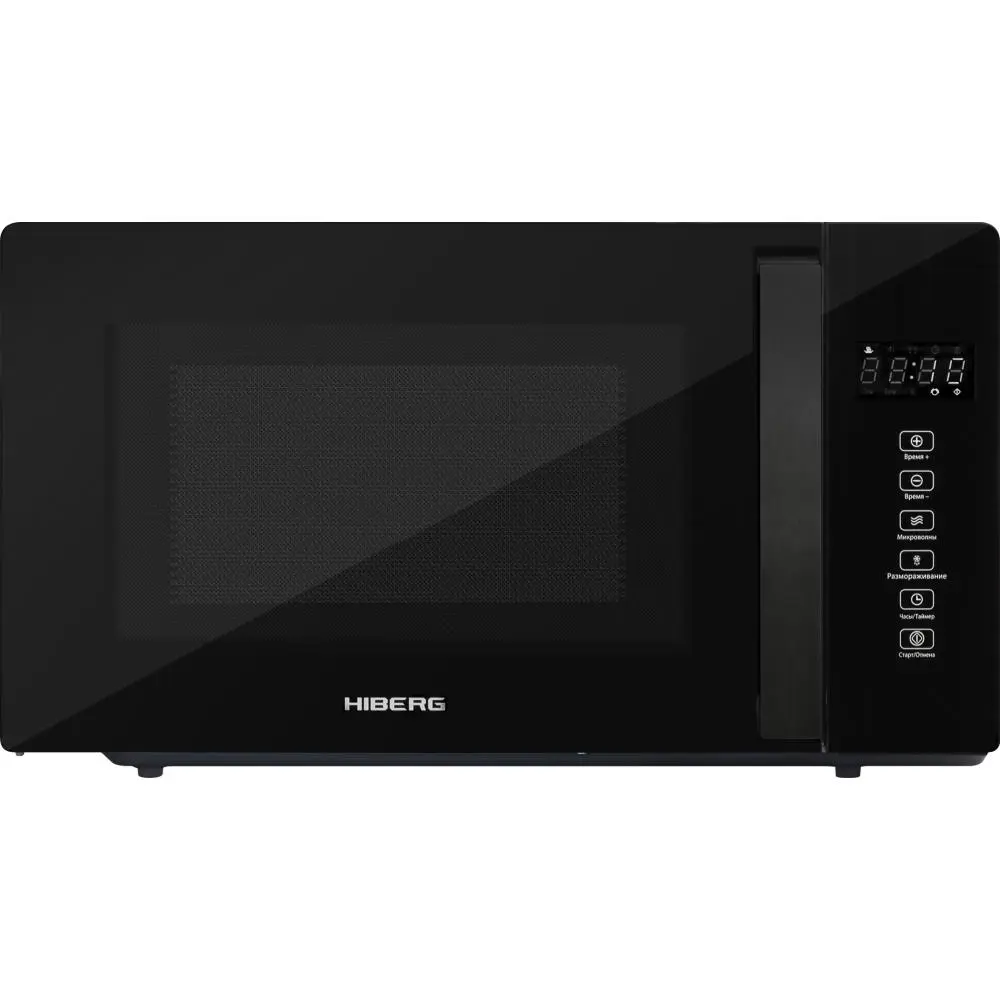 Изображение товара Микроволновая печь HIBERG i-VM 4088 B, СВЧ с поворотным столом, инвертор, 20 л, мощность 800 Вт, сенсорная, размораживание, таймер, черное стекло