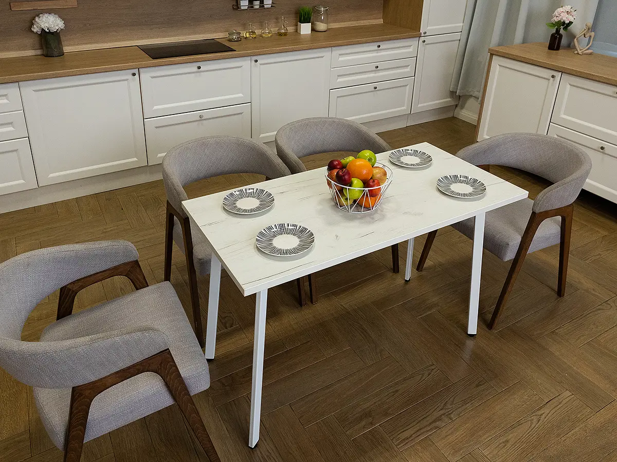 Изображение товара Кухонный стол Diko Loft Delight Dining DL-868317 120х70х75 см цвет дуб белый крафт