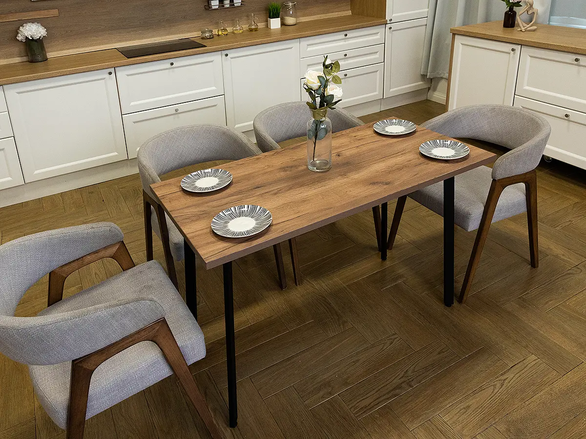 Изображение товара Кухонный стол Diko Loft Delight Dining 120х70х75 см цвет дуб табачный