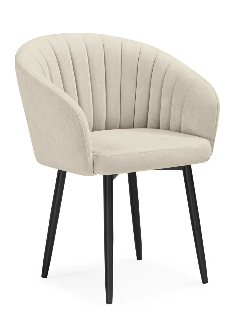 Изображение товара Стул Woodville 622380 43x83x53 см велюр цвет бежевый