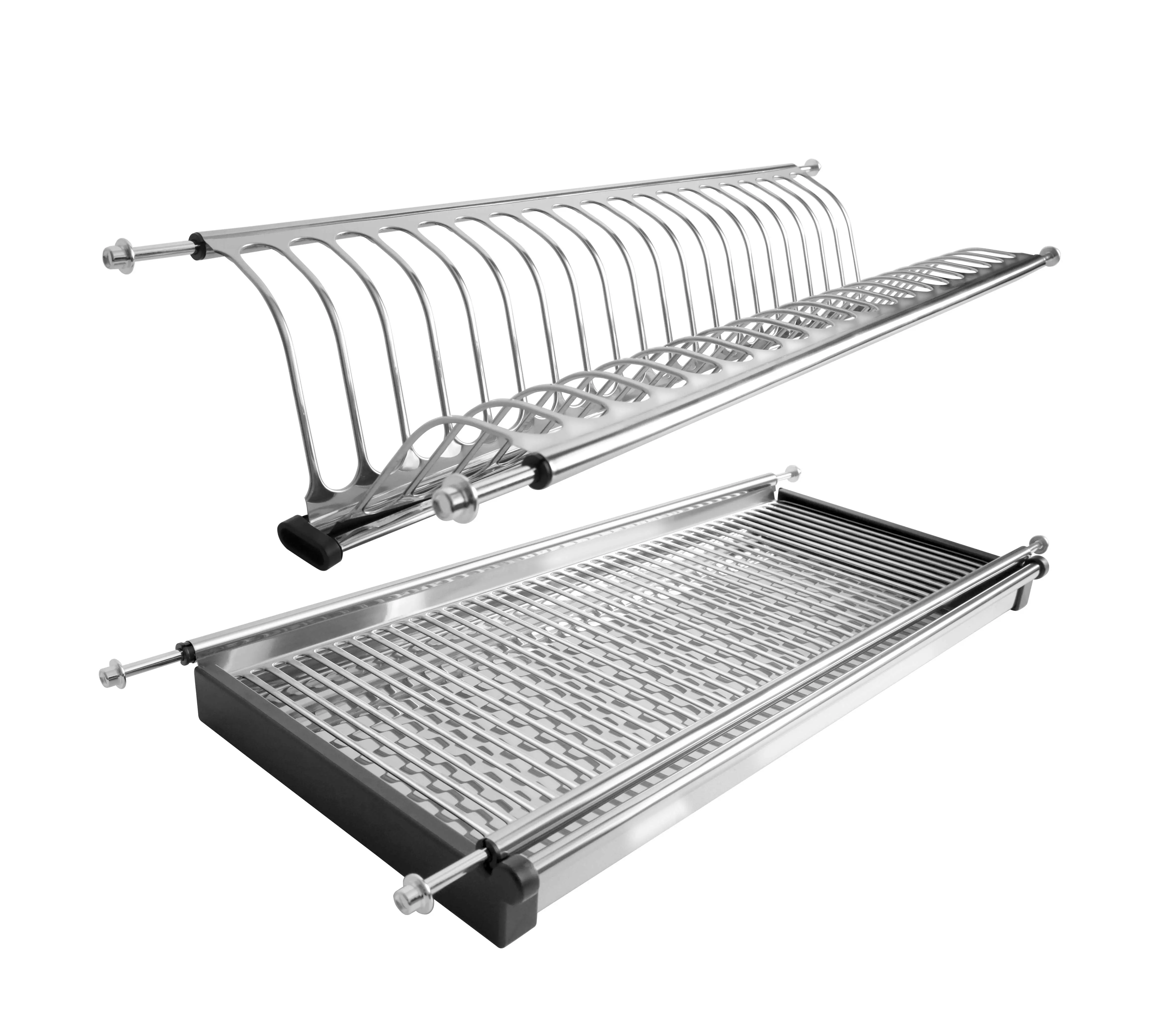 Изображение товара Двухуровневая сушилка для посуды из нержавеющей стали 56.5x28x6.5 см