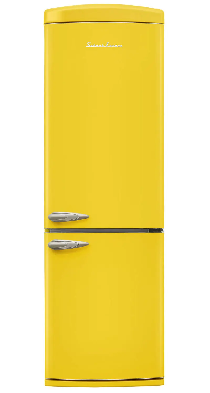 Изображение товара Отдельностоящий холодильник Schaub lorenz SLU S335T4E 60.5x190.1 см цвет желтый