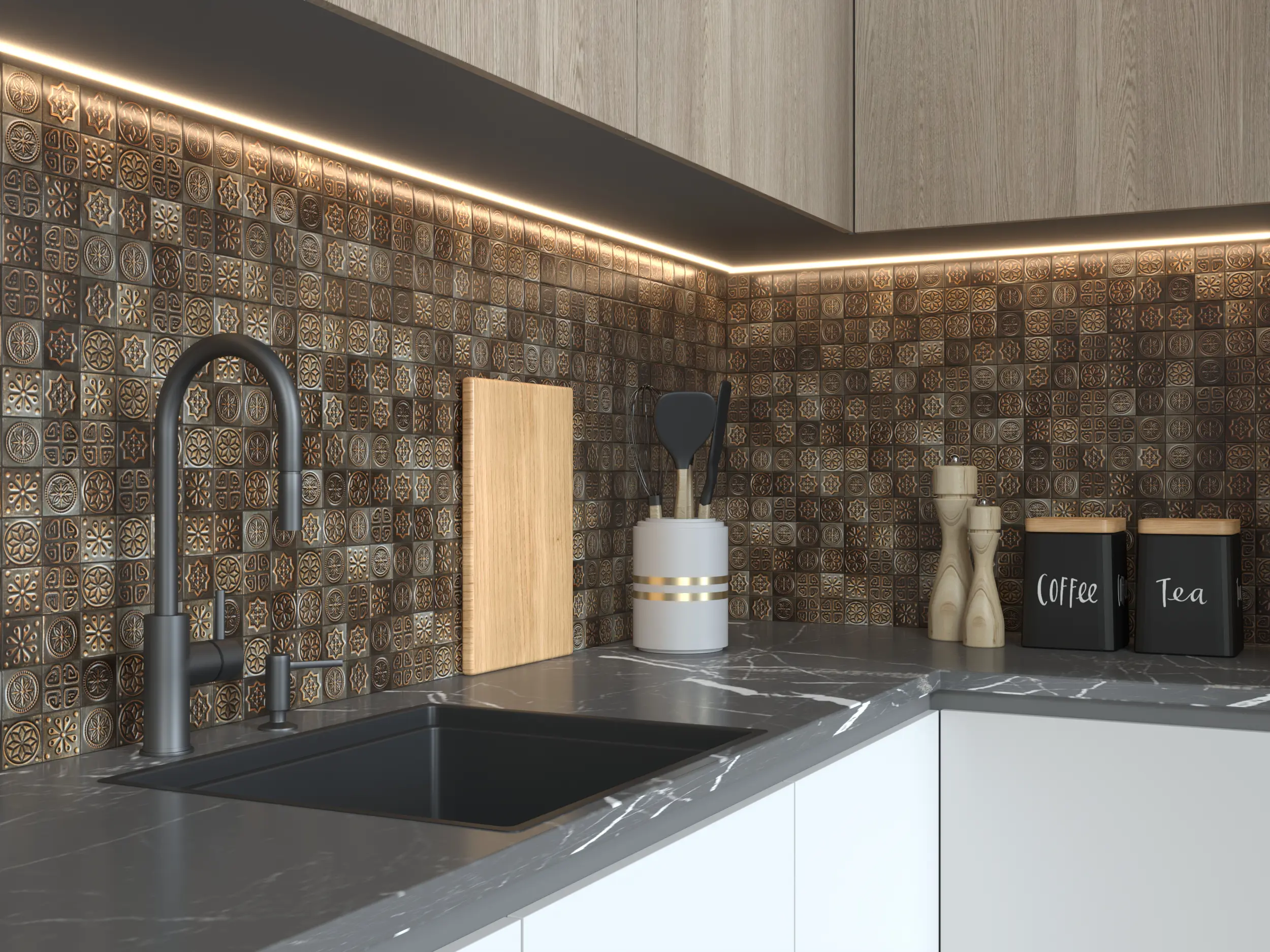 Изображение товара Мозаика керамическая Керамоград KG4802 30x30см размер ячейки 48x48мм