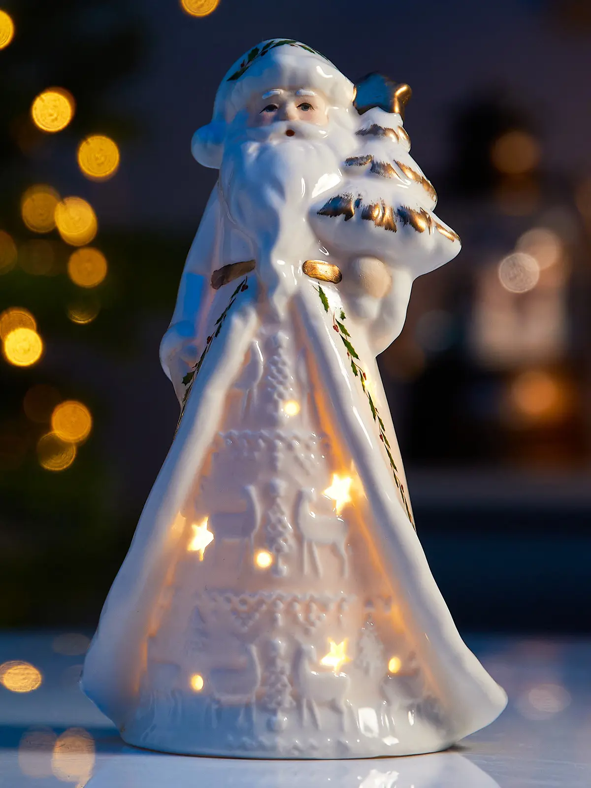 Изображение товара Светящаяся электрическая фигура Luazon lighting Дед Мороз в тулупе 10502266 разноцветный