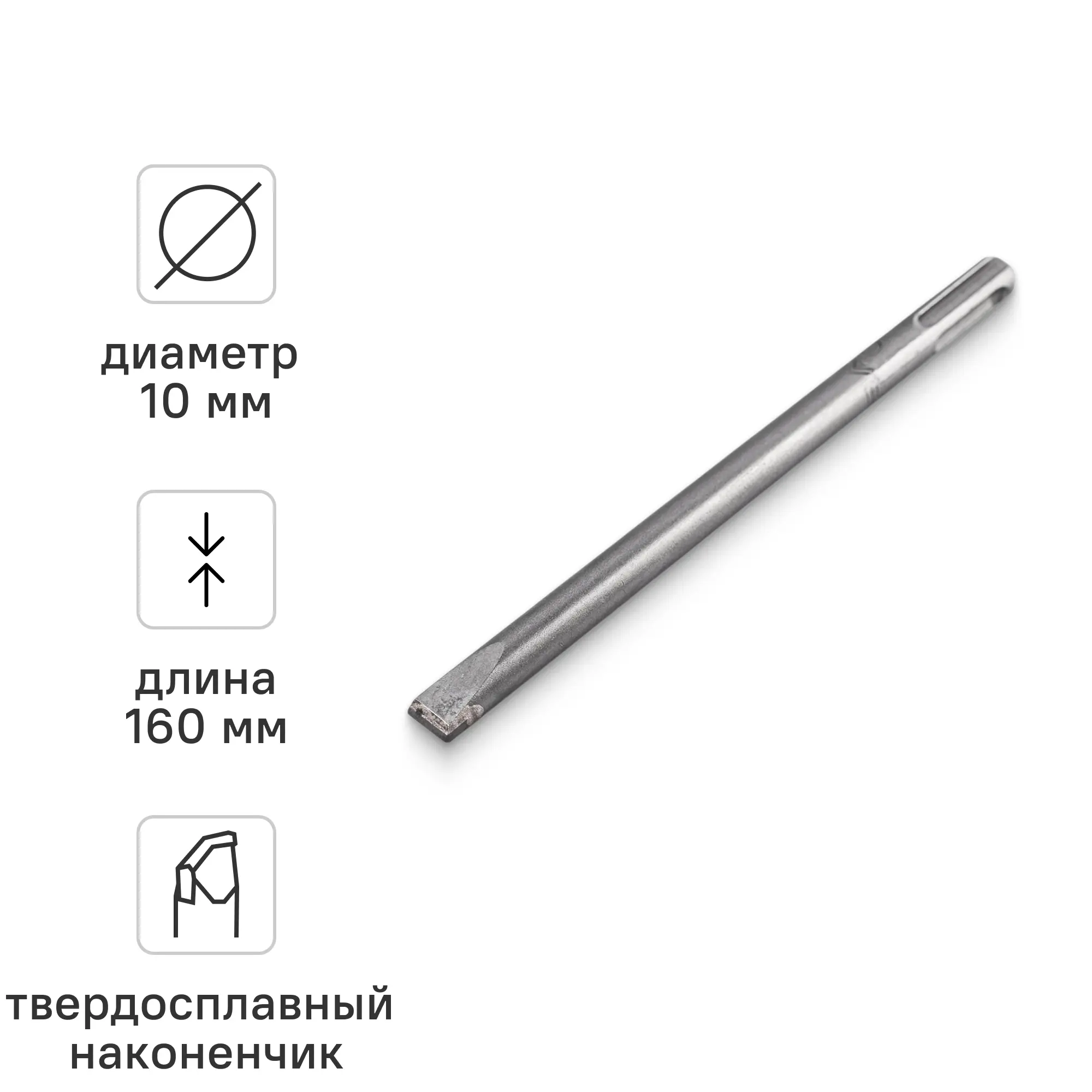 Изображение товара Зубило плоское SDS-plus Rage 558210 10x160 мм