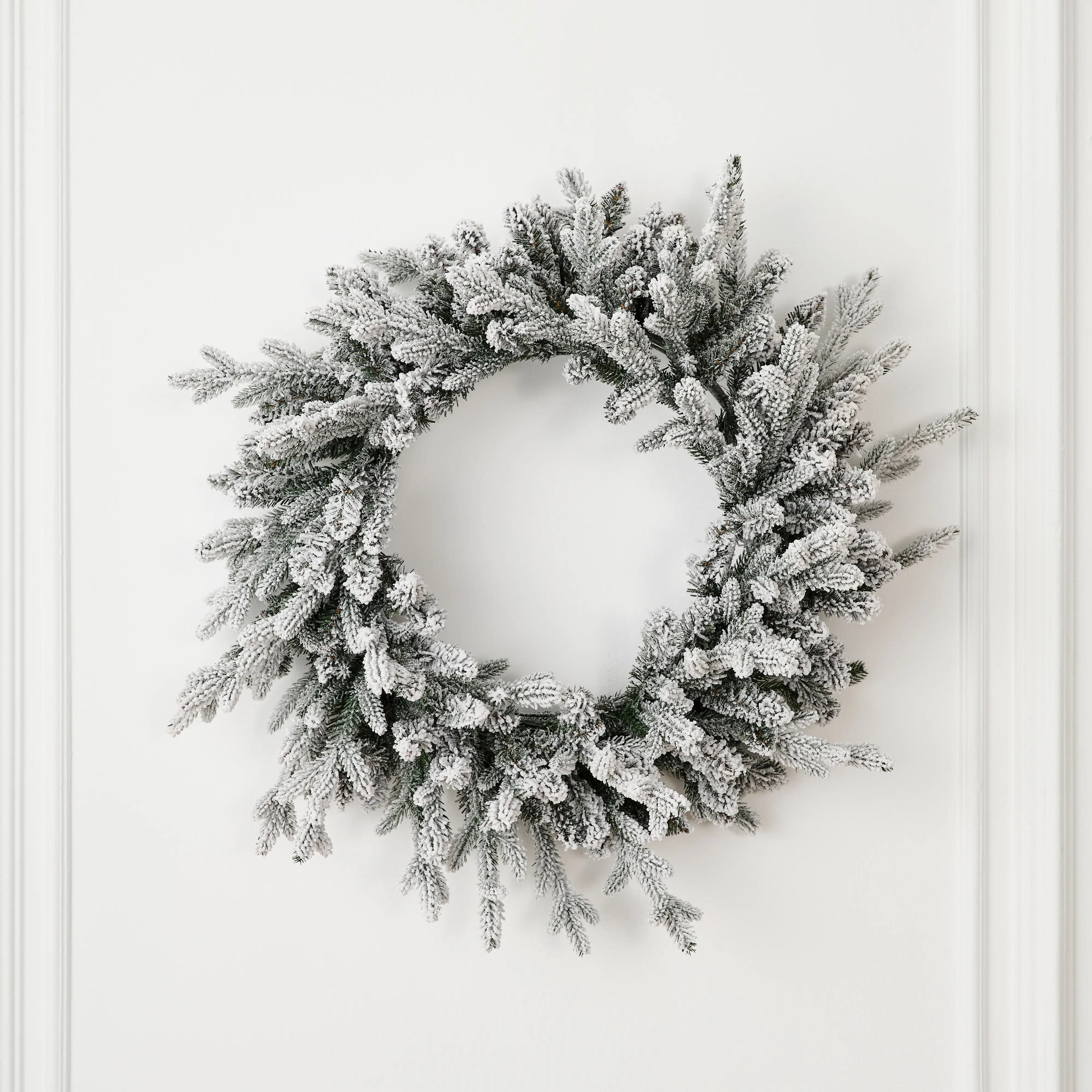 Изображение товара Рождественский венок Binoshe Blanc 60 ø 60 см заснеженный