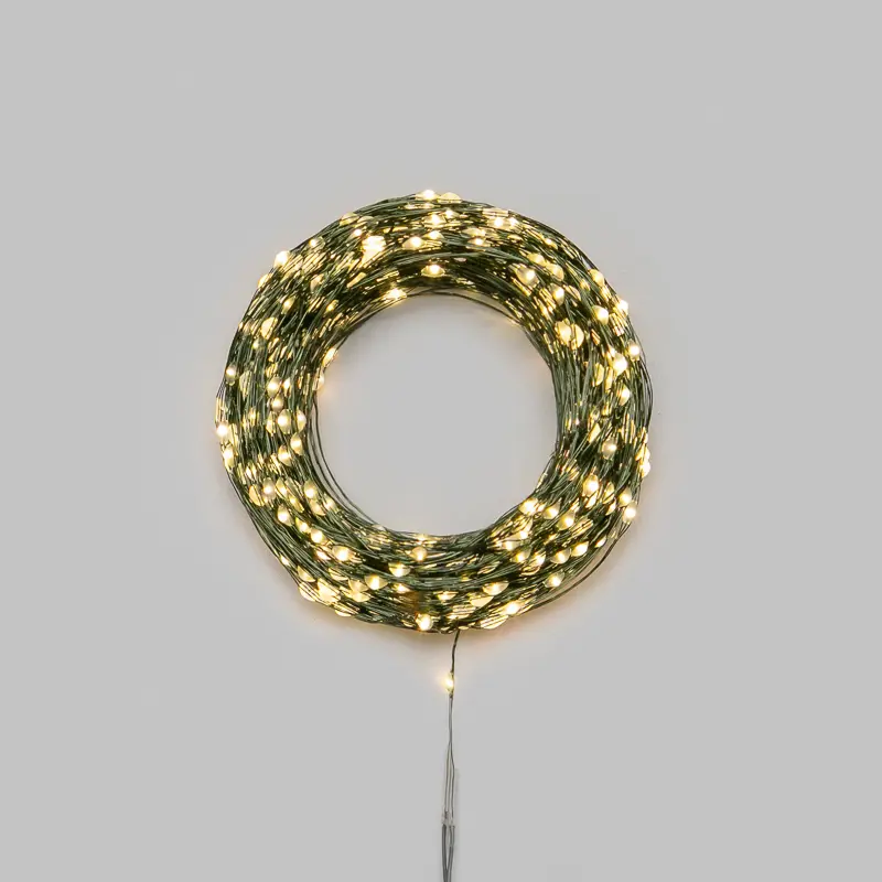 Изображение товара Электрогирлянда комнатная Neon-Night Роса 100 м 1000 ламп теплый белый свет 8 режимов работы