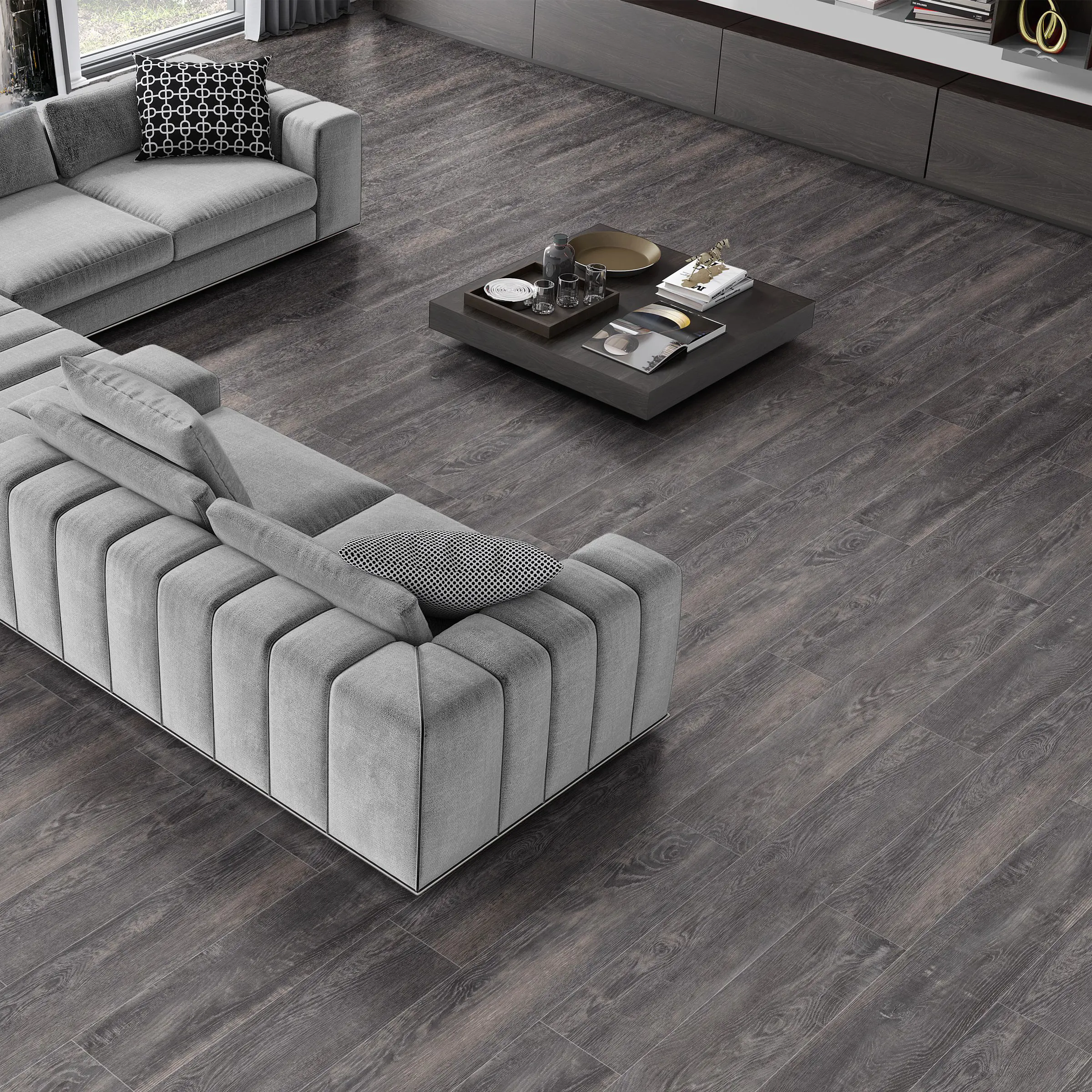 Изображение товара SPC плитка Дуб Дублин 3.5 мм 2.16 м2 замковое соединение влагостойкая