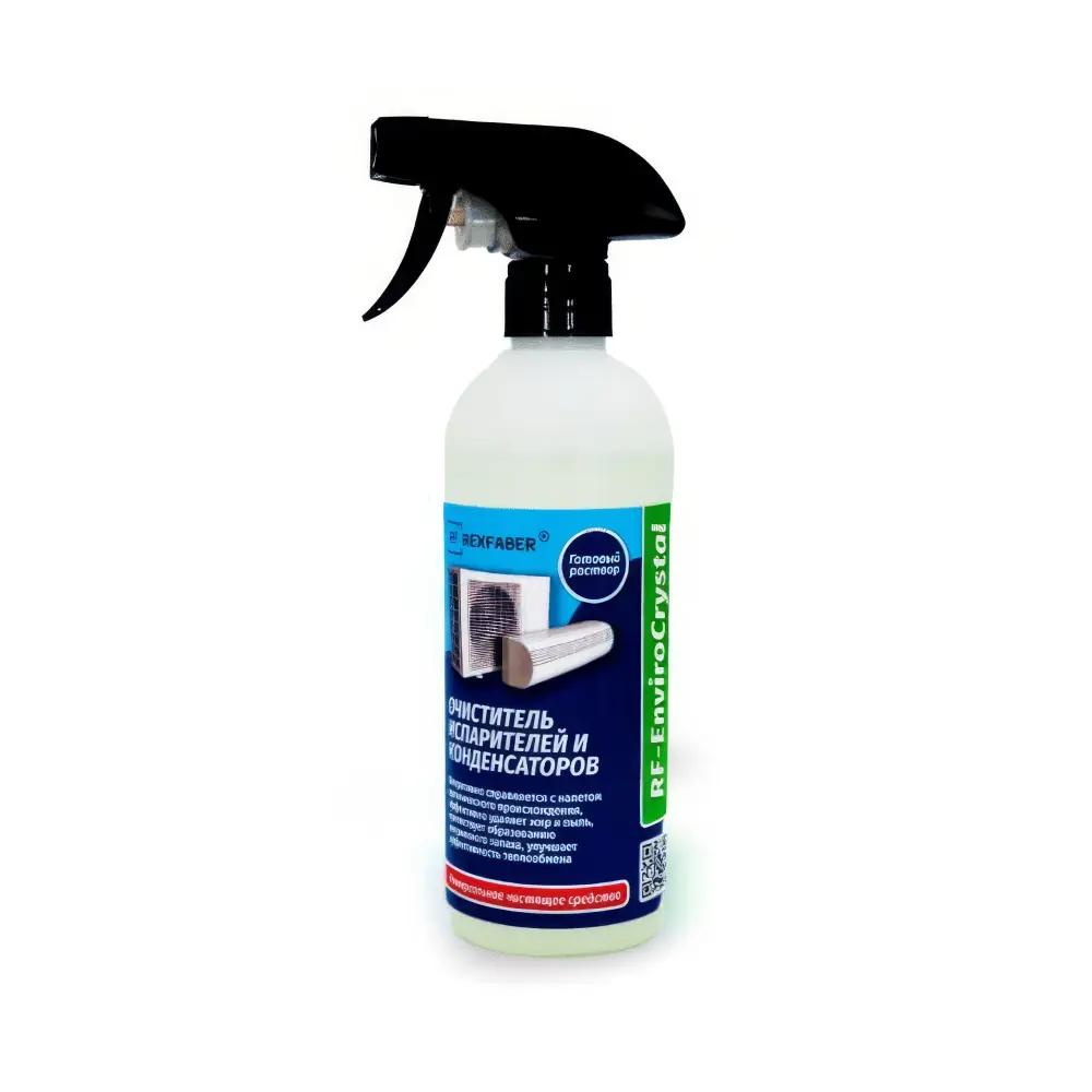 Изображение товара Раствор универсальный для очистки испарителей и конденсаторов Rexfaber RF-EnviroCrystal 0.5л