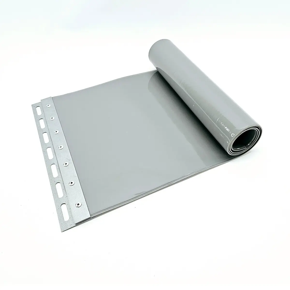 Изображение товара Полосовая завеса ПВХ Курсклимат стандартная 300мм 3.5м с серыми ламелями