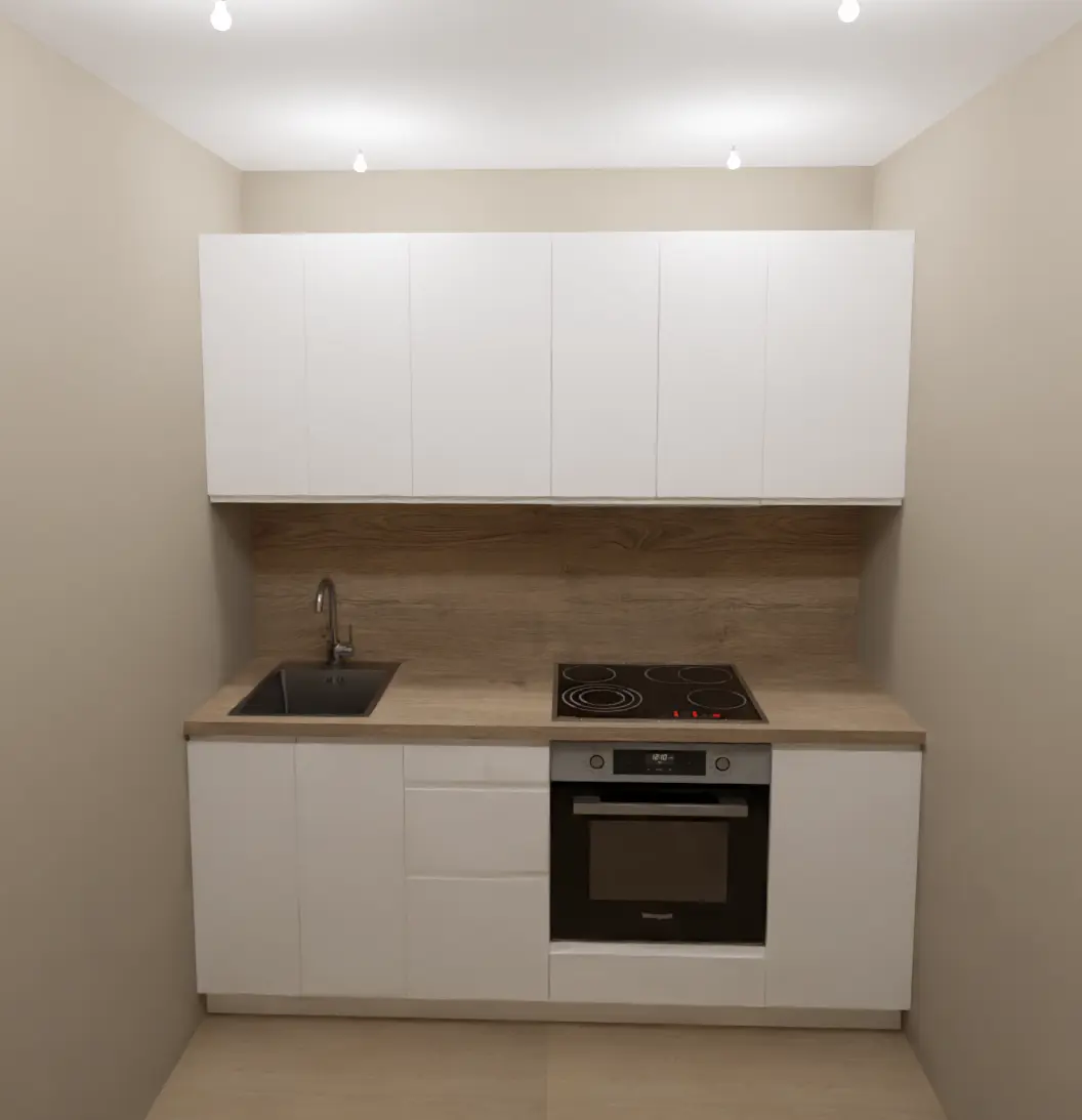 Изображение товара Кухонный гарнитур 200x60 см Токио цвет белый