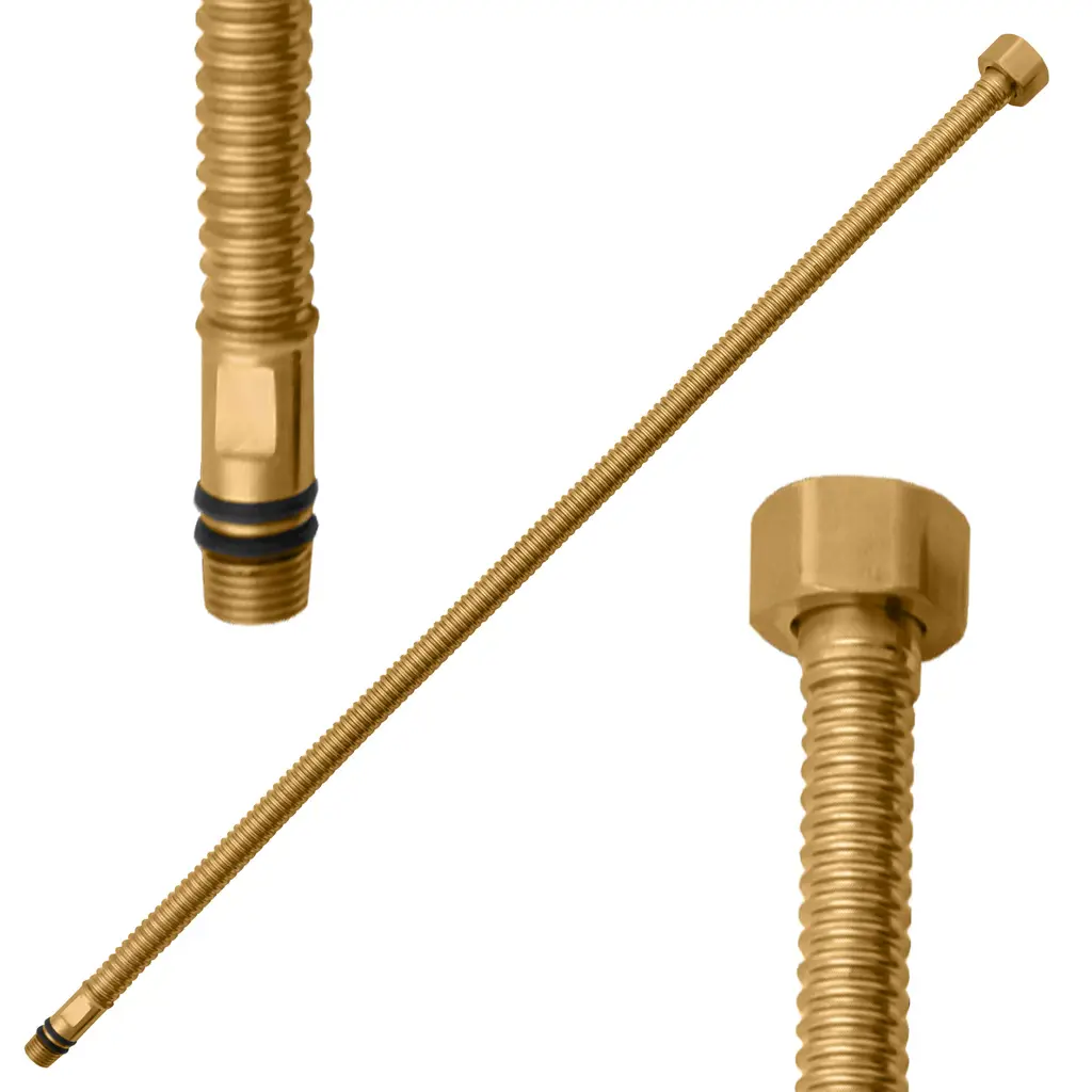 Изображение товара Гибкая подводка для смесителя Ravslezak 3/8"xM10 гайка-штуцер 40 см IT0438ZK