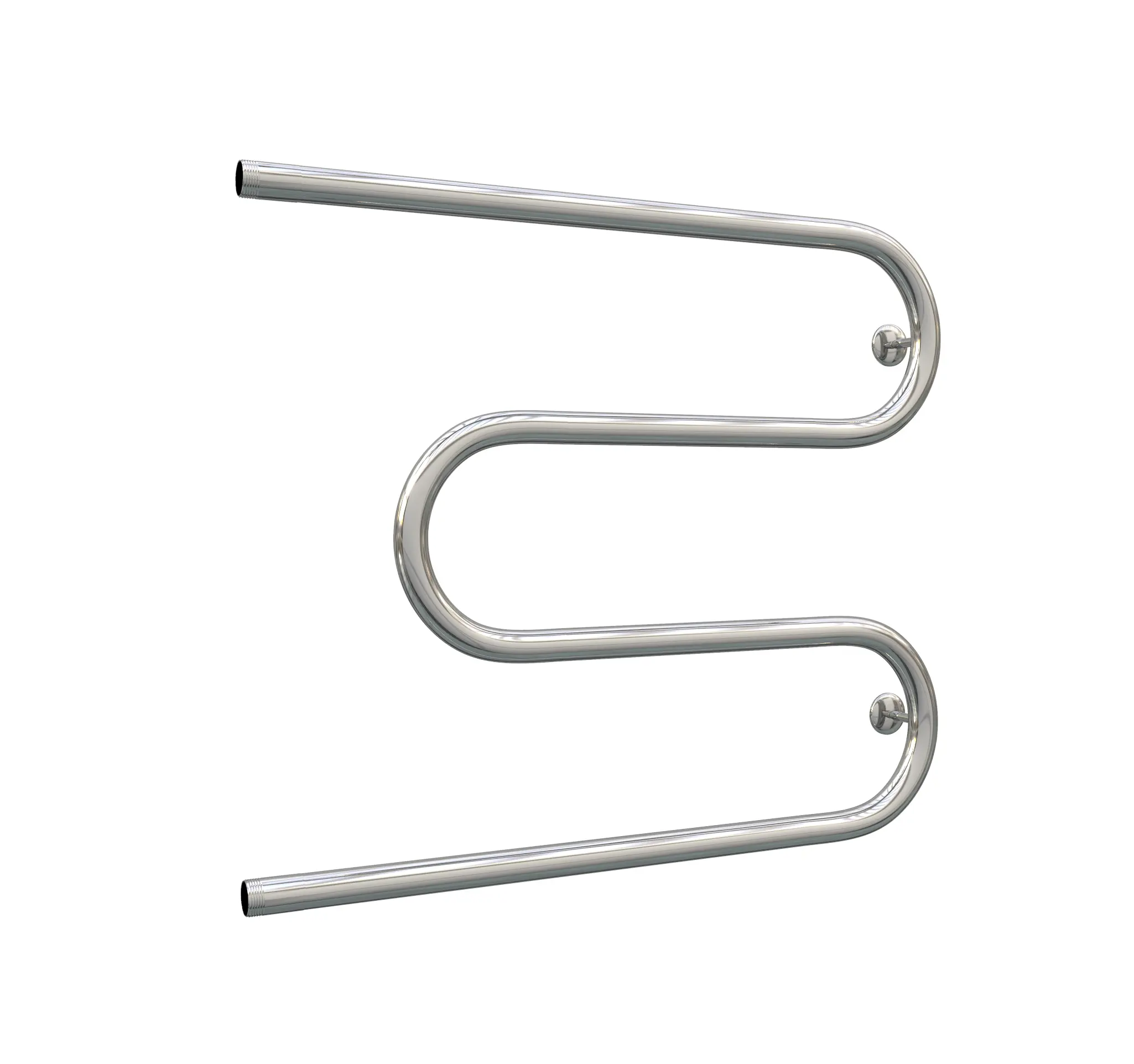 Изображение товара Полотенцесушитель водяной m-образный Роснерж M101000 600x700 мм боковая универсальная подводка нержавеющая сталь цвет хром