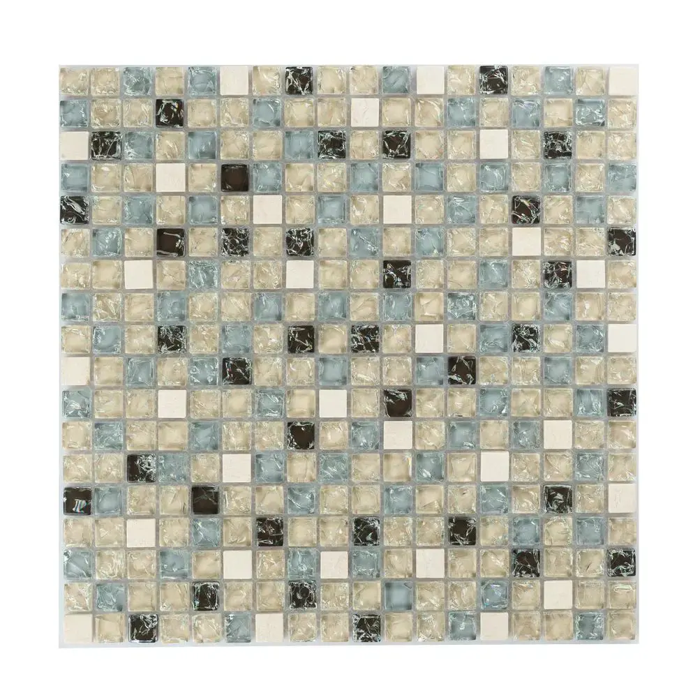 Изображение товара Мозаика стеклянная Керамоград Gs100b_10 30x30 см цвет бежевый