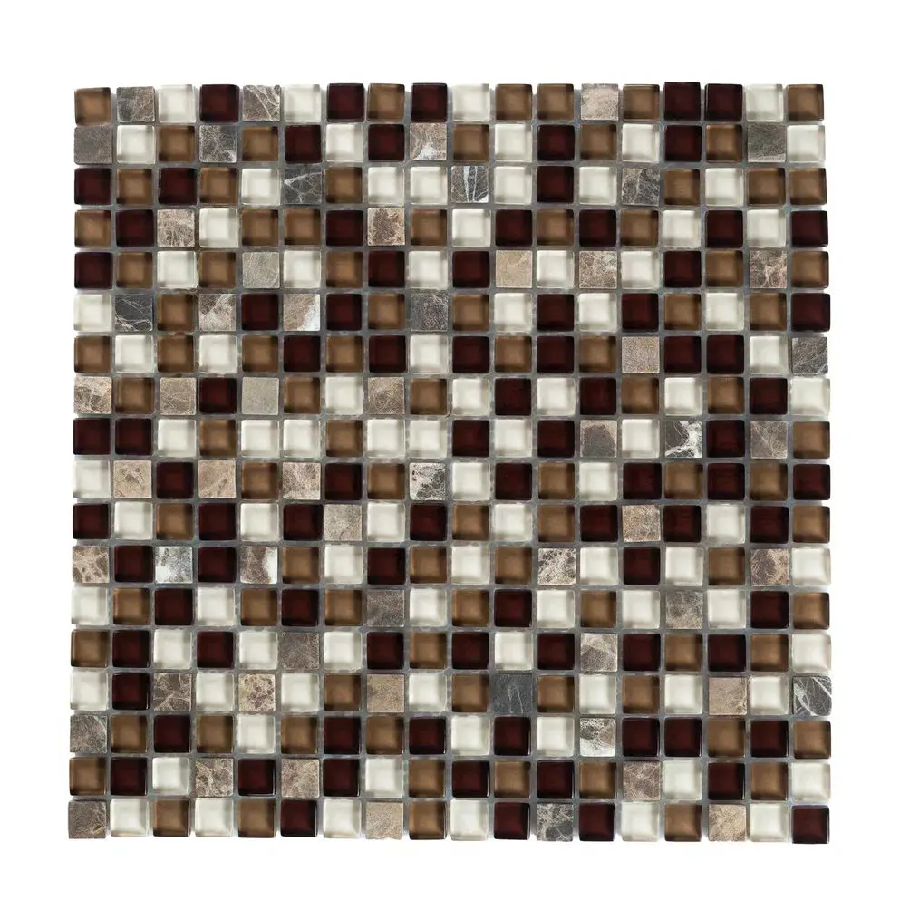 Изображение товара Мозаика стеклянная Керамоград Gs300b_01 30x30 см цвет бежевый