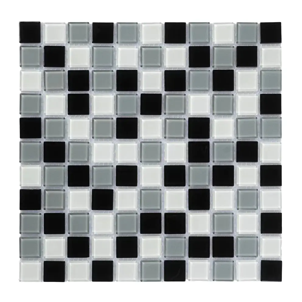 Изображение товара Мозаика стеклянная Керамоград Fa066.070.080_10 30x30 см цвет белый