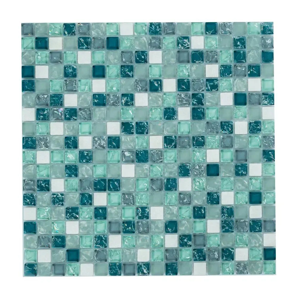 Изображение товара Мозаика стеклянная Керамоград Gs095b_10 30x30 см цвет синий